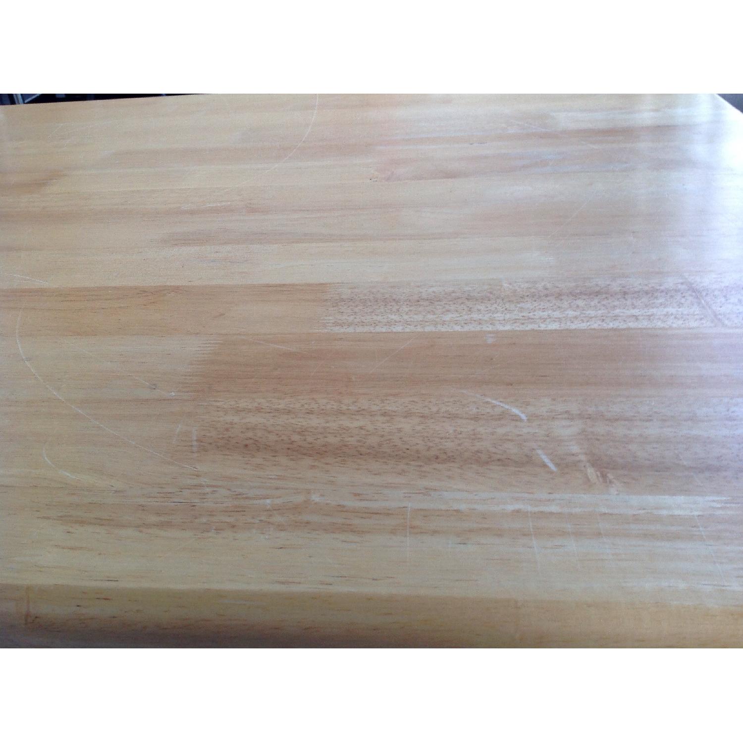 Solid Blonde Wood Dining Table - image-7