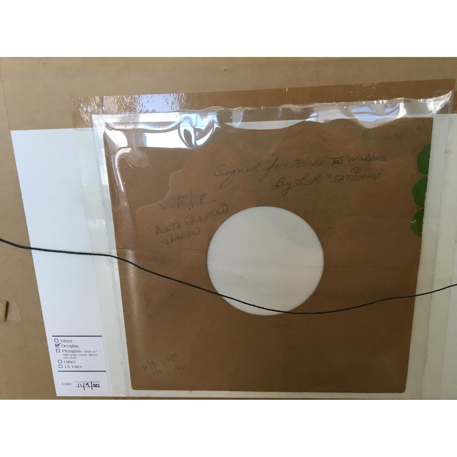Signed Louis Armstrong Record - image-3