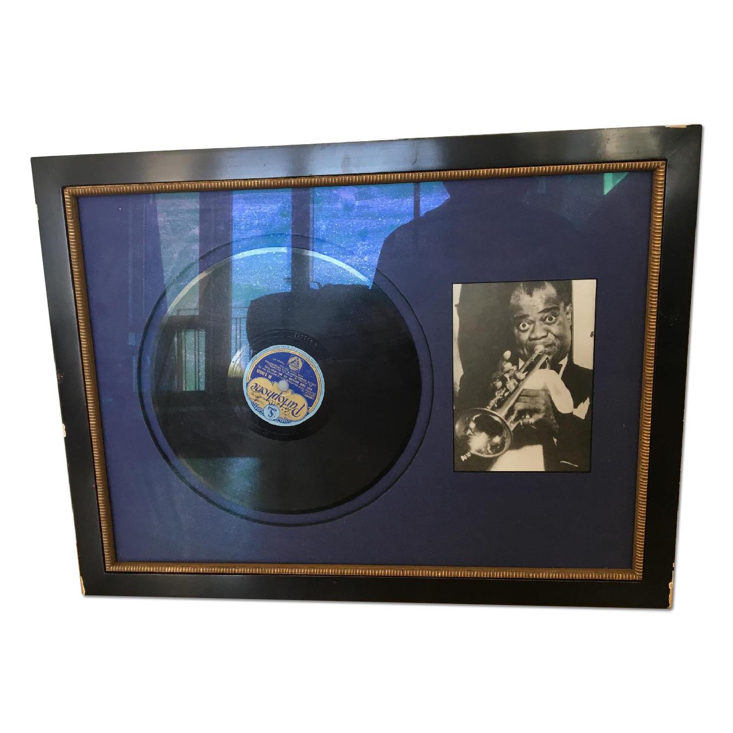 Signed Louis Armstrong Record - image-0