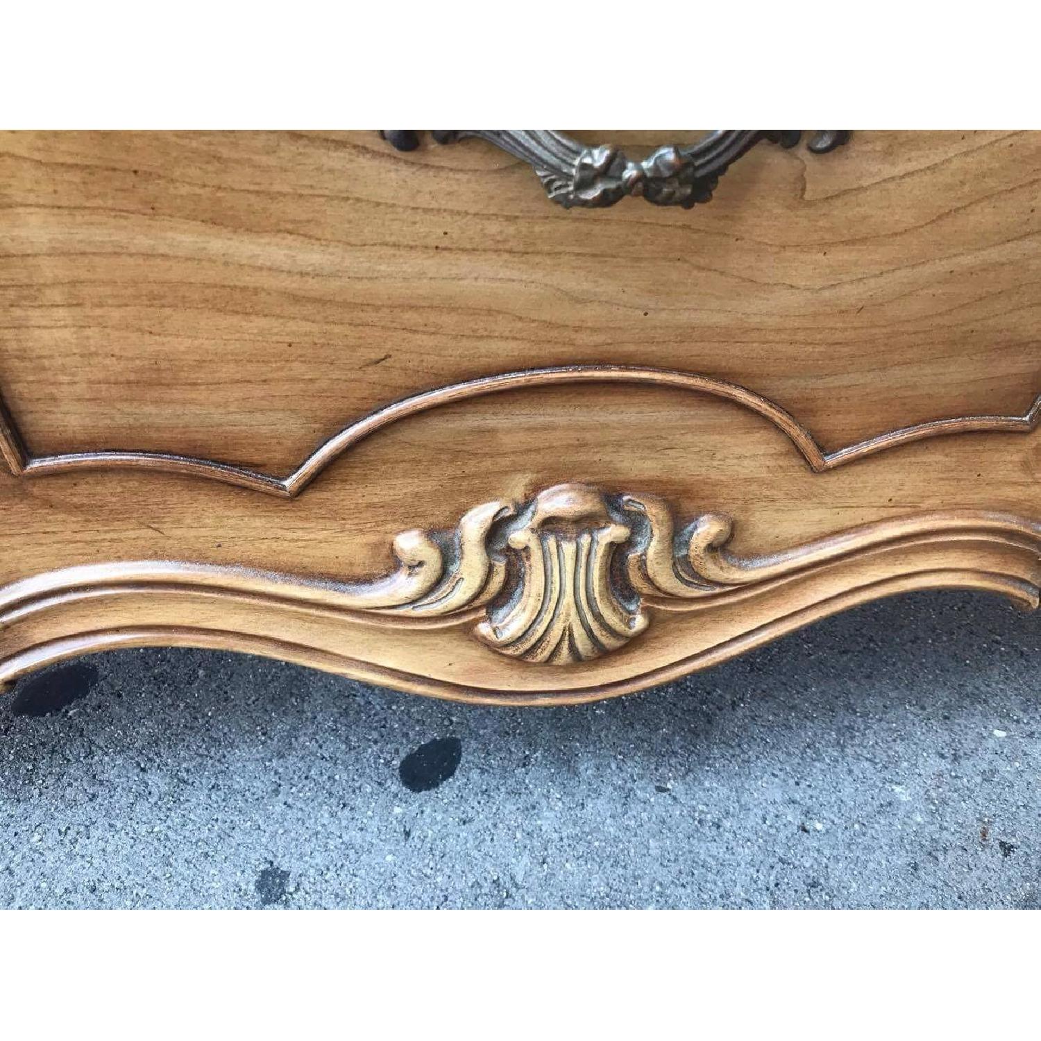 Vintage 1970s French Bombe Dresser w/ Protection Glass - image-10