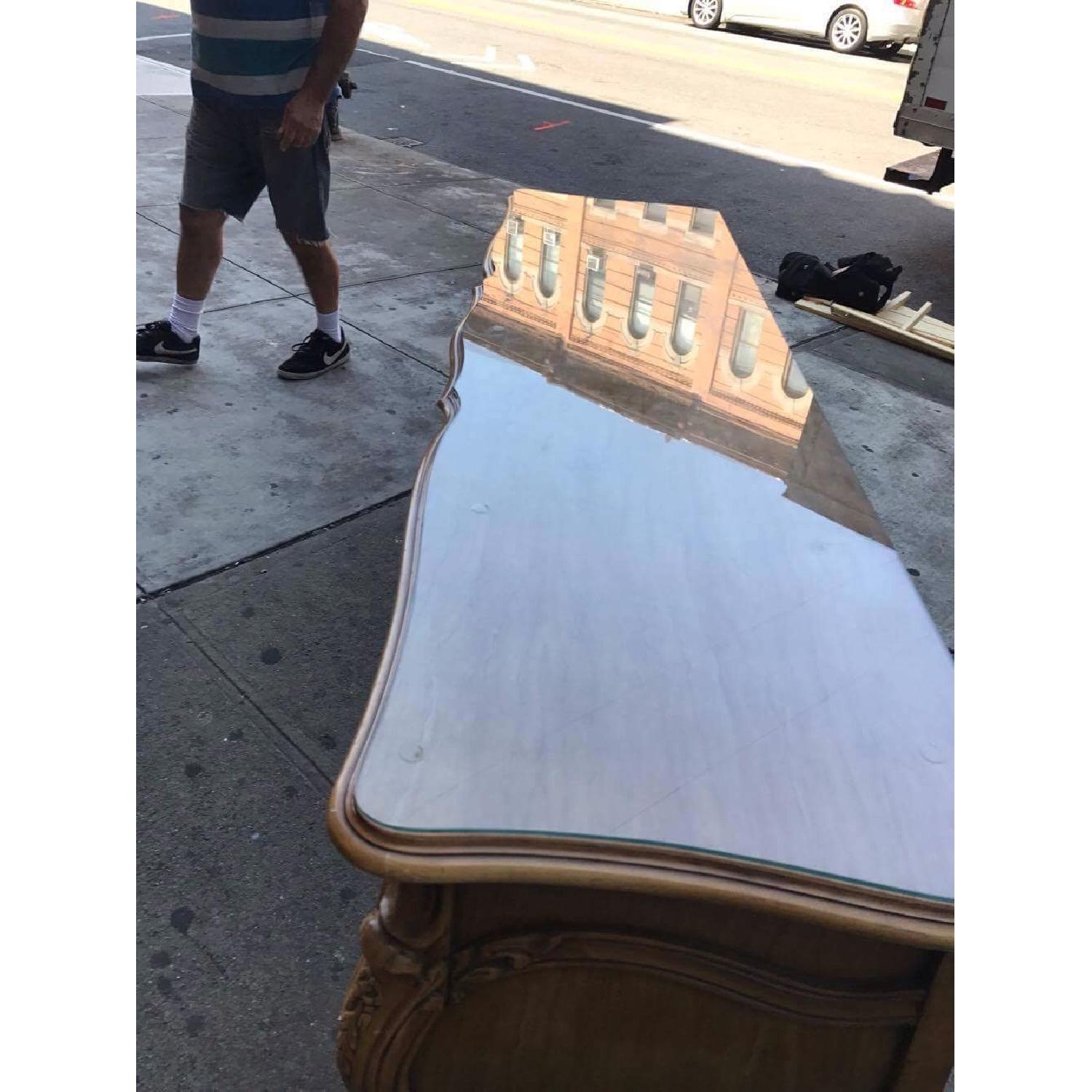 Vintage 1970s French Bombe Dresser w/ Protection Glass - image-20