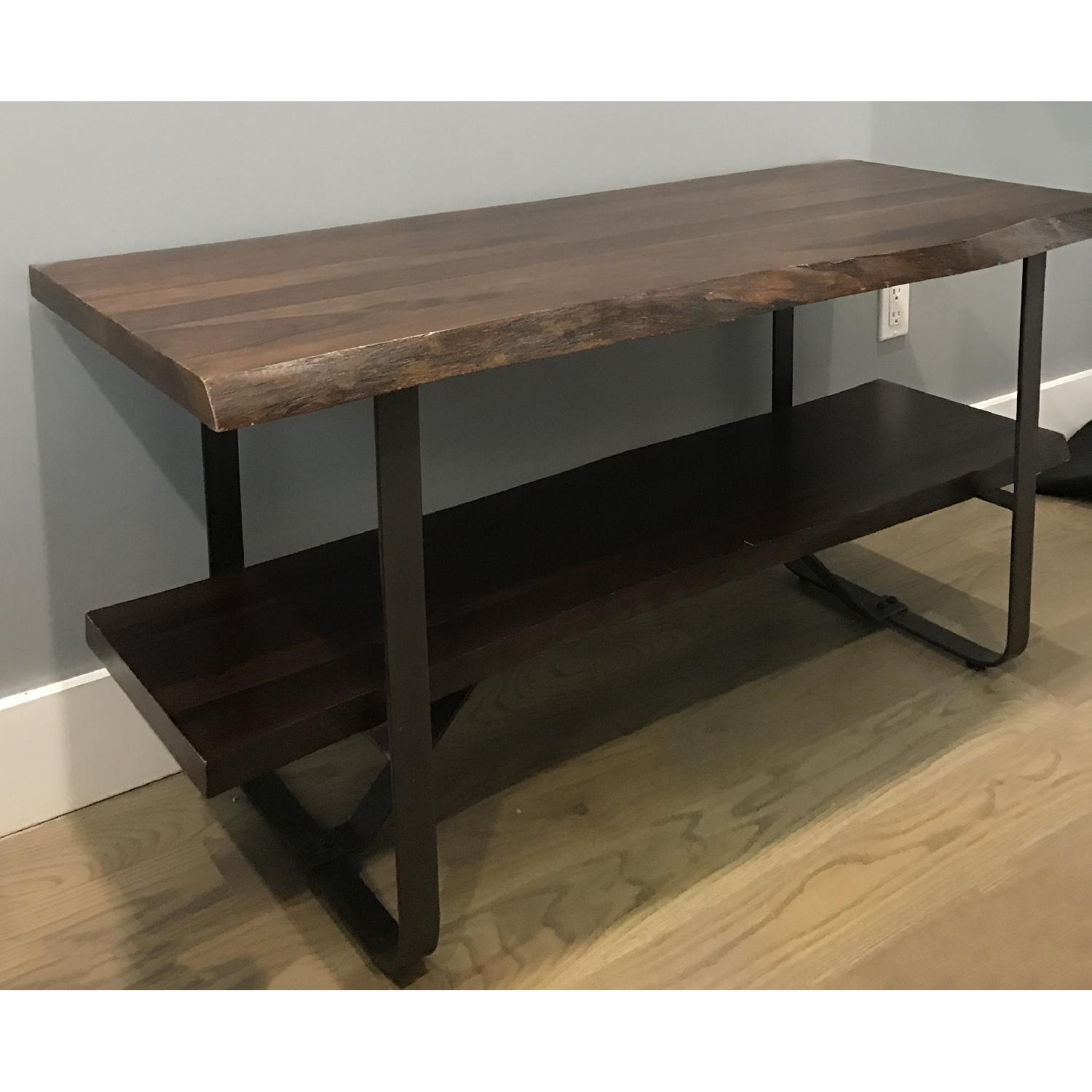 West Elm Rustic Wood Credenza - image-1