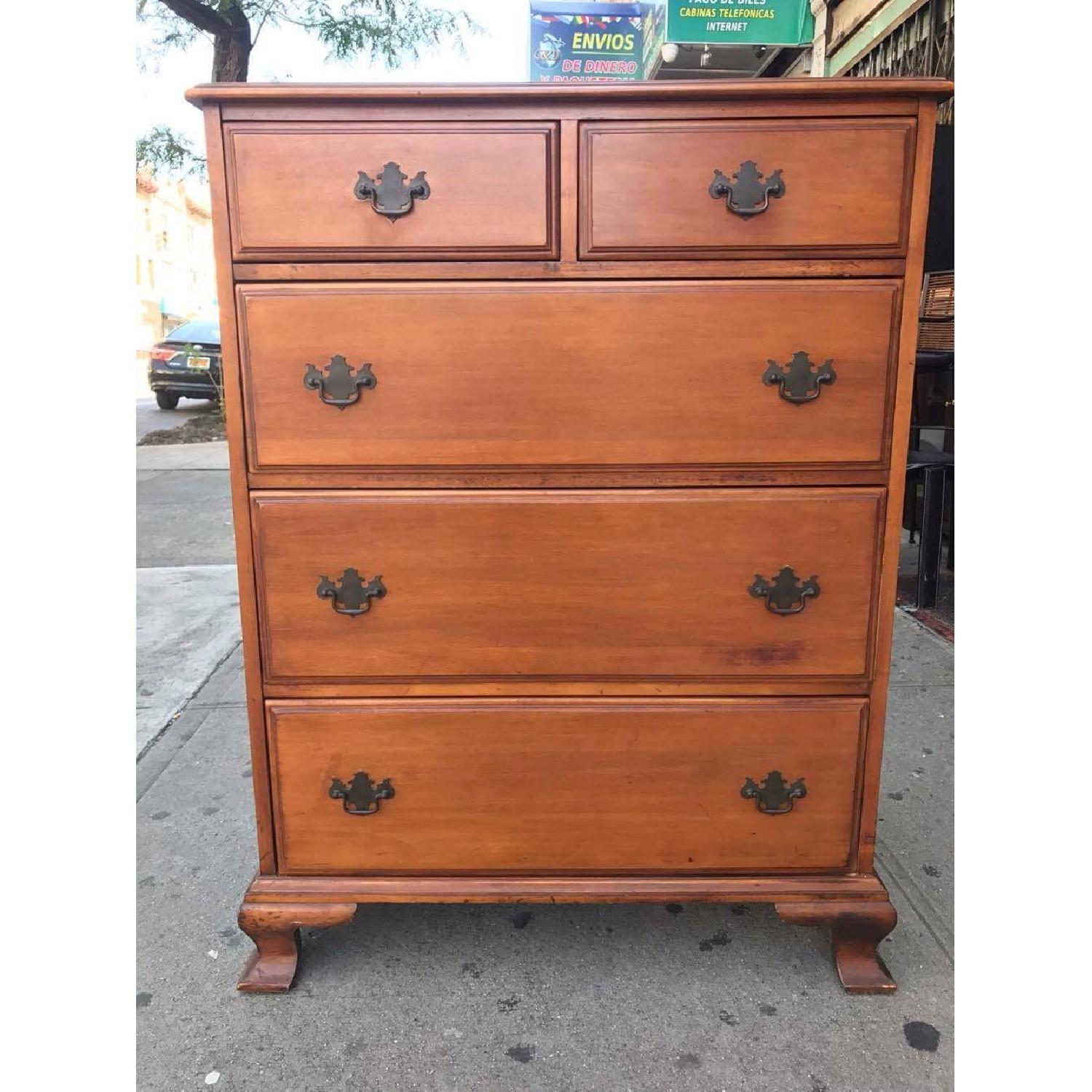 Antique 1940s Nantucket Post Maple Dresser - image-2