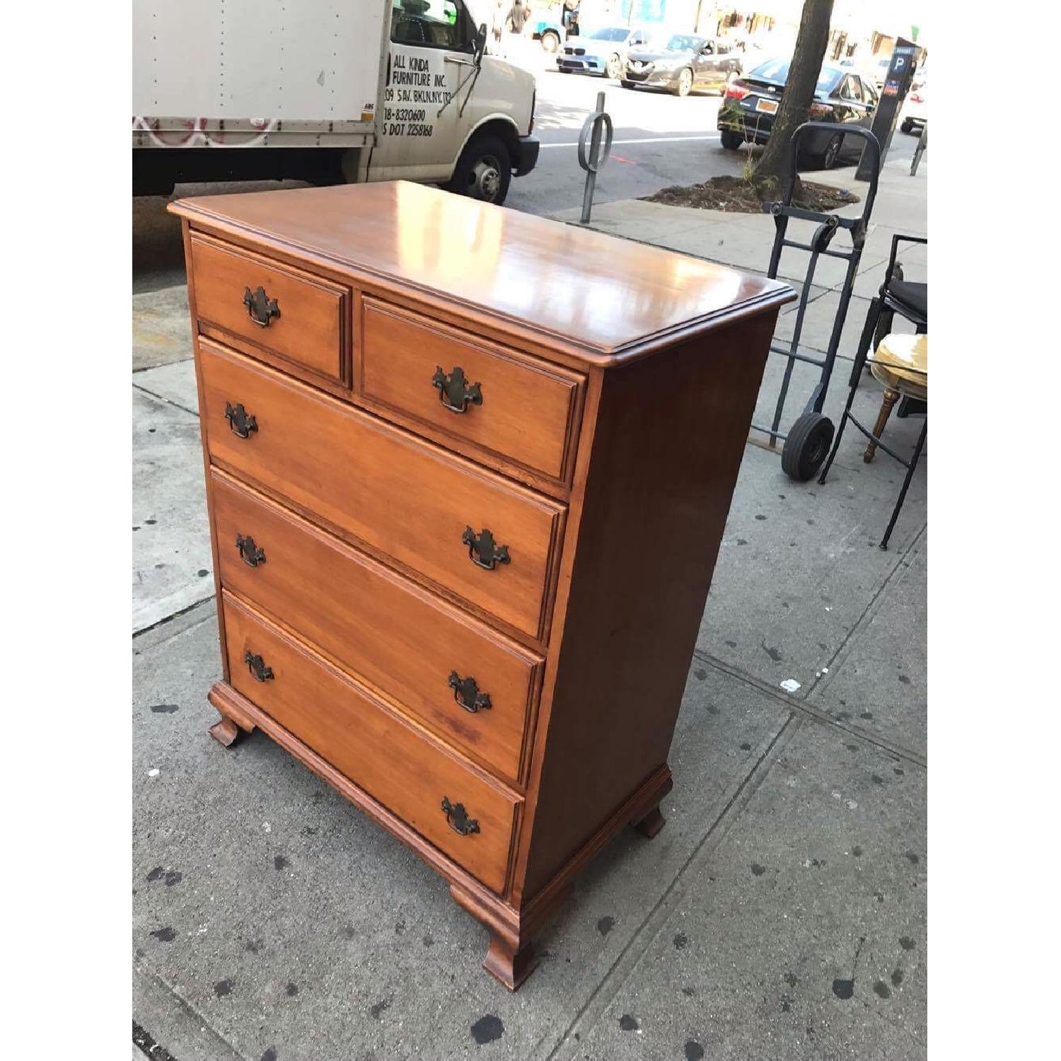Antique 1940s Nantucket Post Maple Dresser - image-5