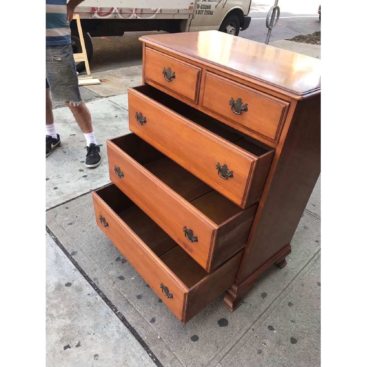 Antique 1940s Nantucket Post Maple Dresser - image-14