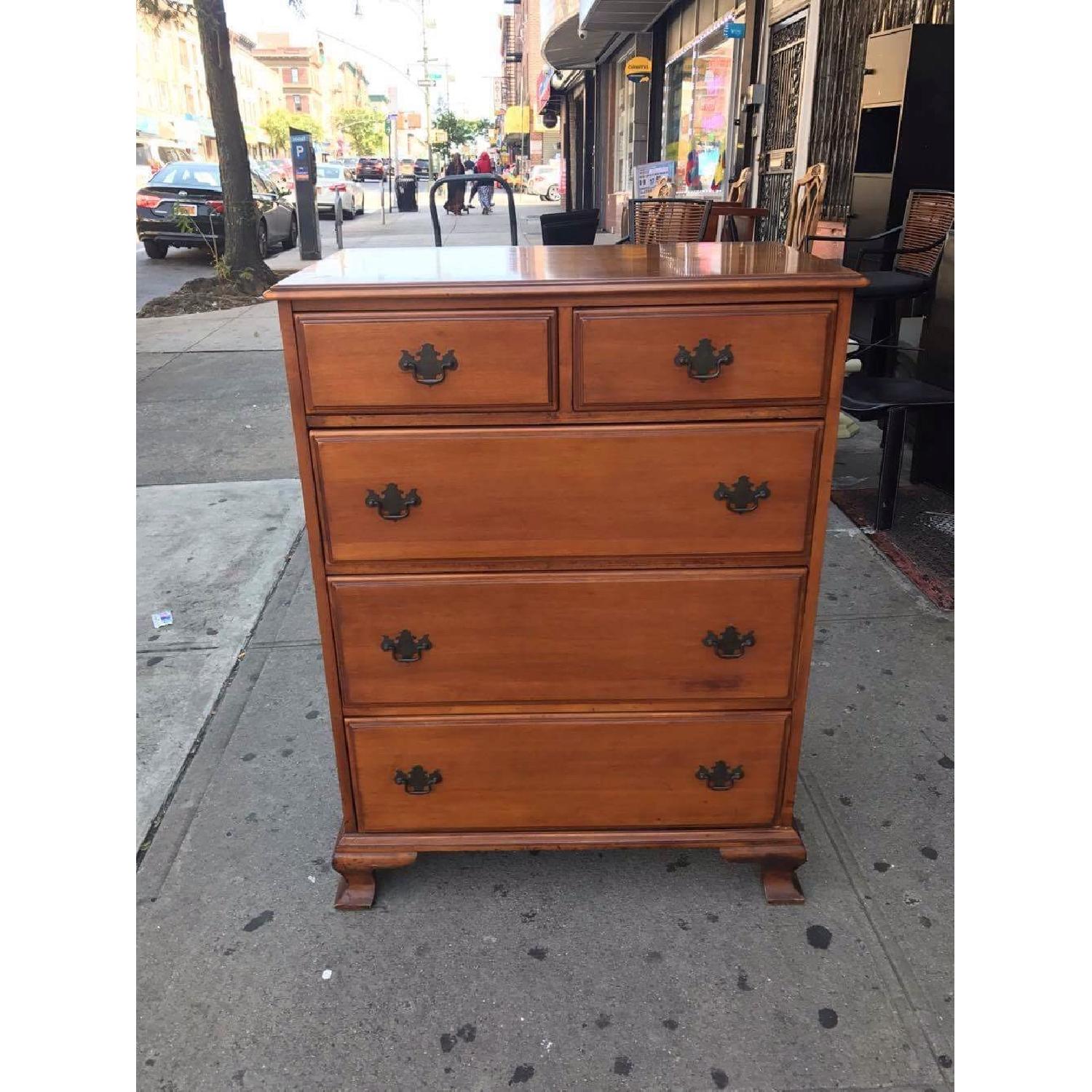 Antique 1940s Nantucket Post Maple Dresser - image-21