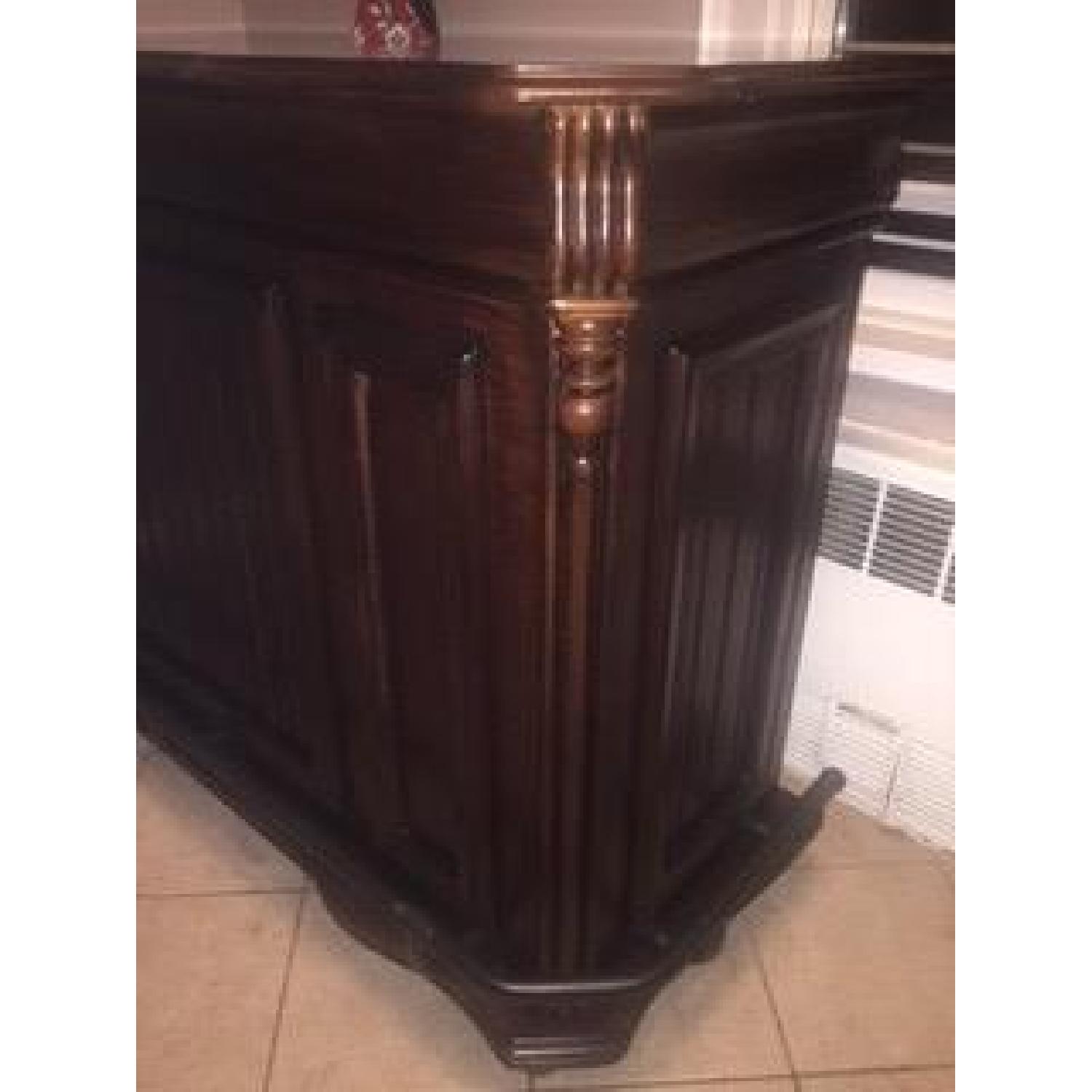 Classic Large Cherry Bar w/ 2 Bar Stools - image-1