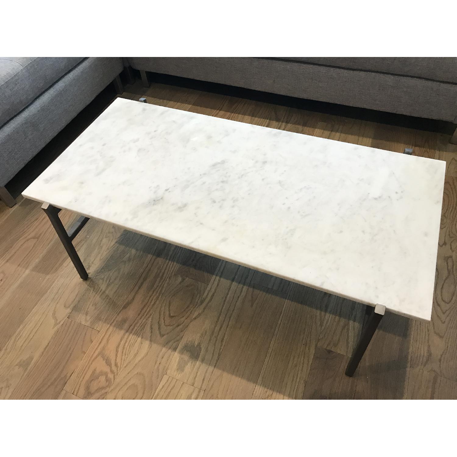 CB2 Marble Coffee Table - image-1