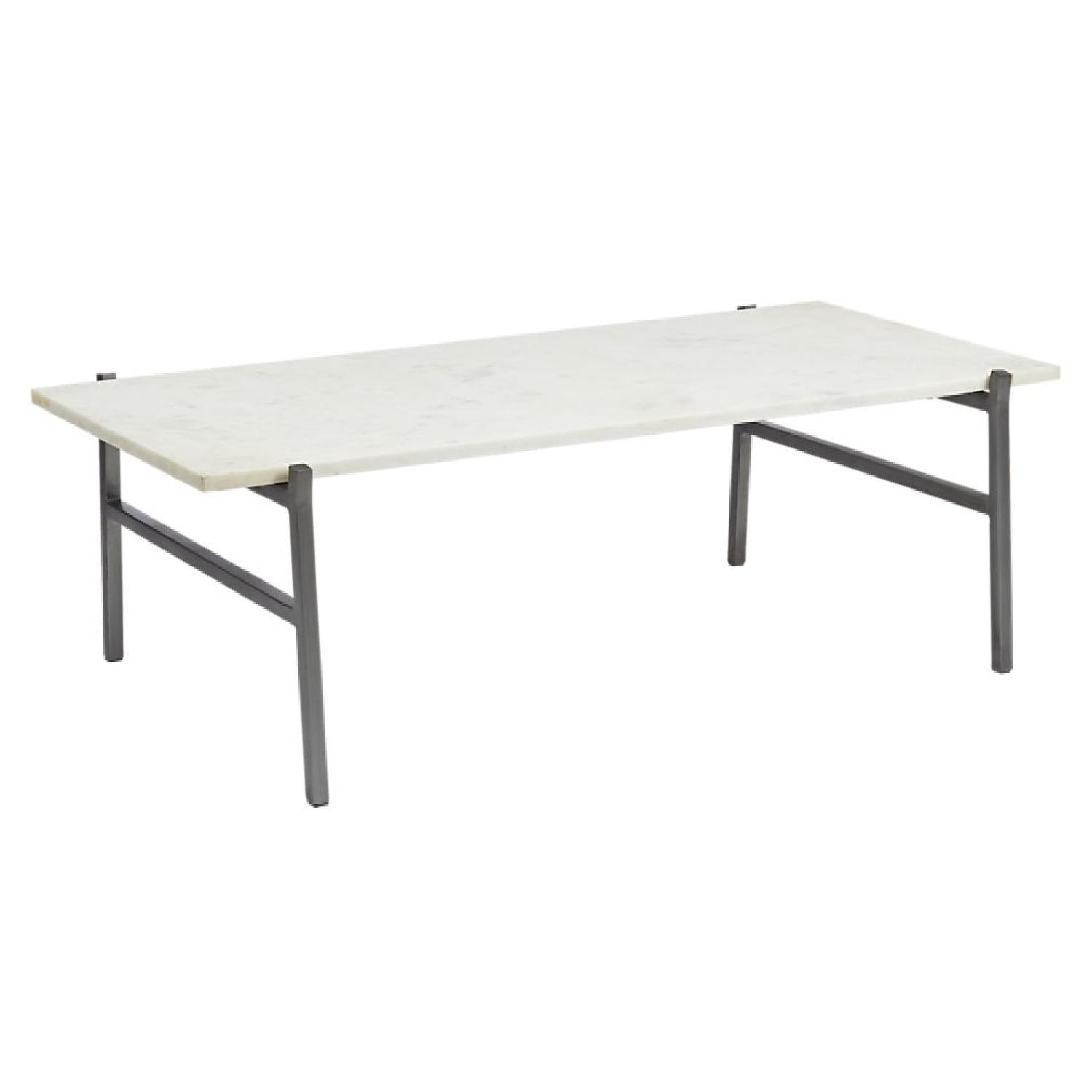 CB2 Marble Coffee Table - image-0
