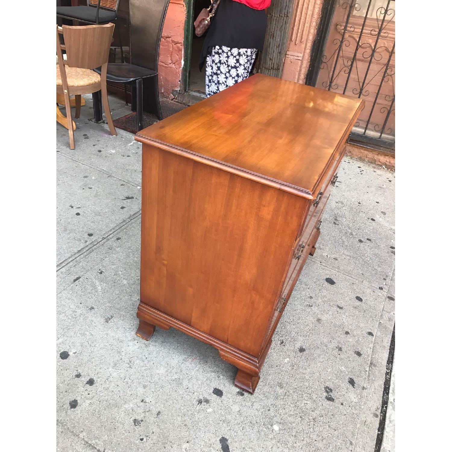 Antique 1940s Nantucket Post 3 Drawer Maple Desser - image-3