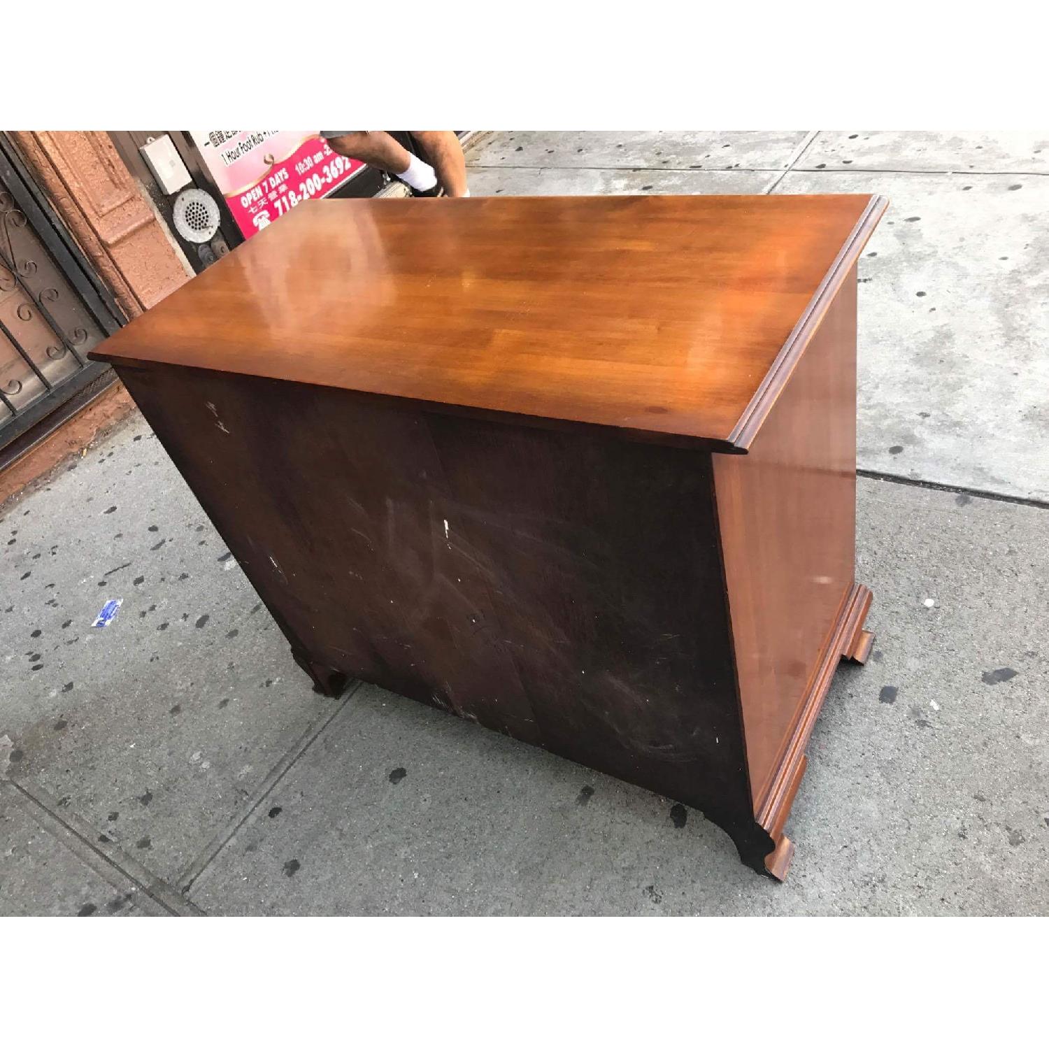 Antique 1940s Nantucket Post 3 Drawer Maple Desser - image-5