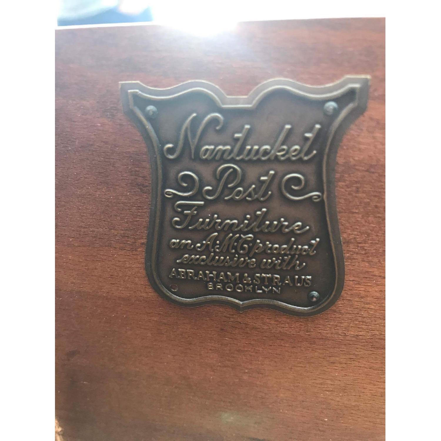 Antique 1940s Nantucket Post 3 Drawer Maple Desser - image-9