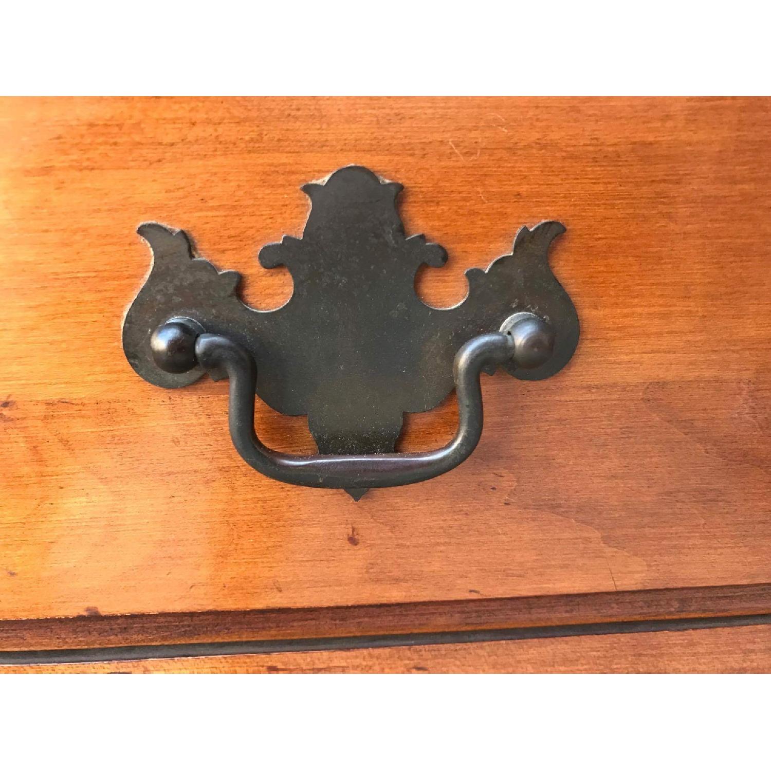 Antique 1940s Nantucket Post 3 Drawer Maple Desser - image-11