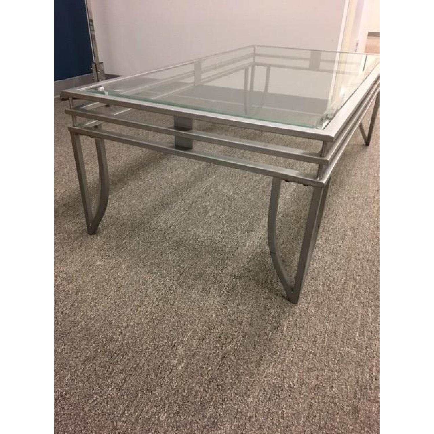 Glass Coffee Table + 2 Matching Side Tables - image-3