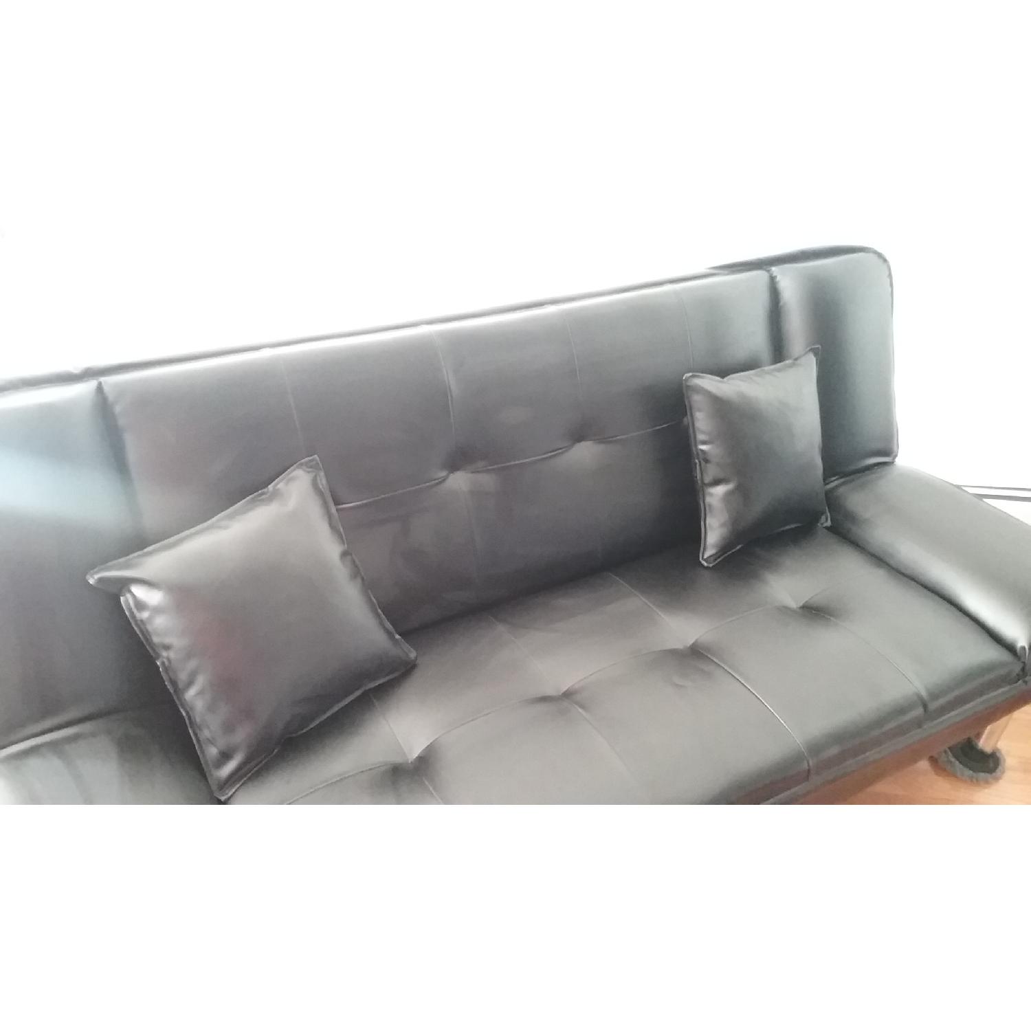 Black Convertible Sleeper Sofa - image-1