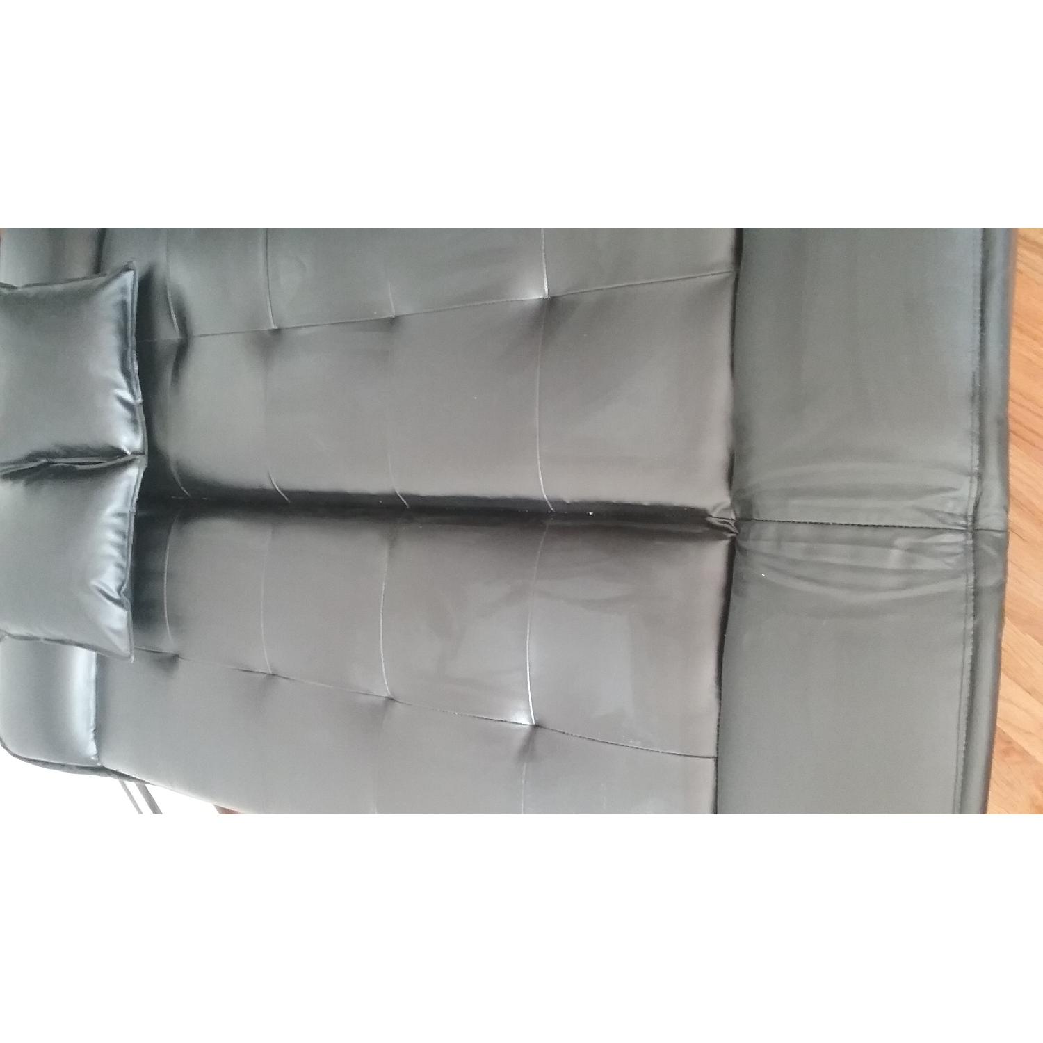 Black Convertible Sleeper Sofa - image-3
