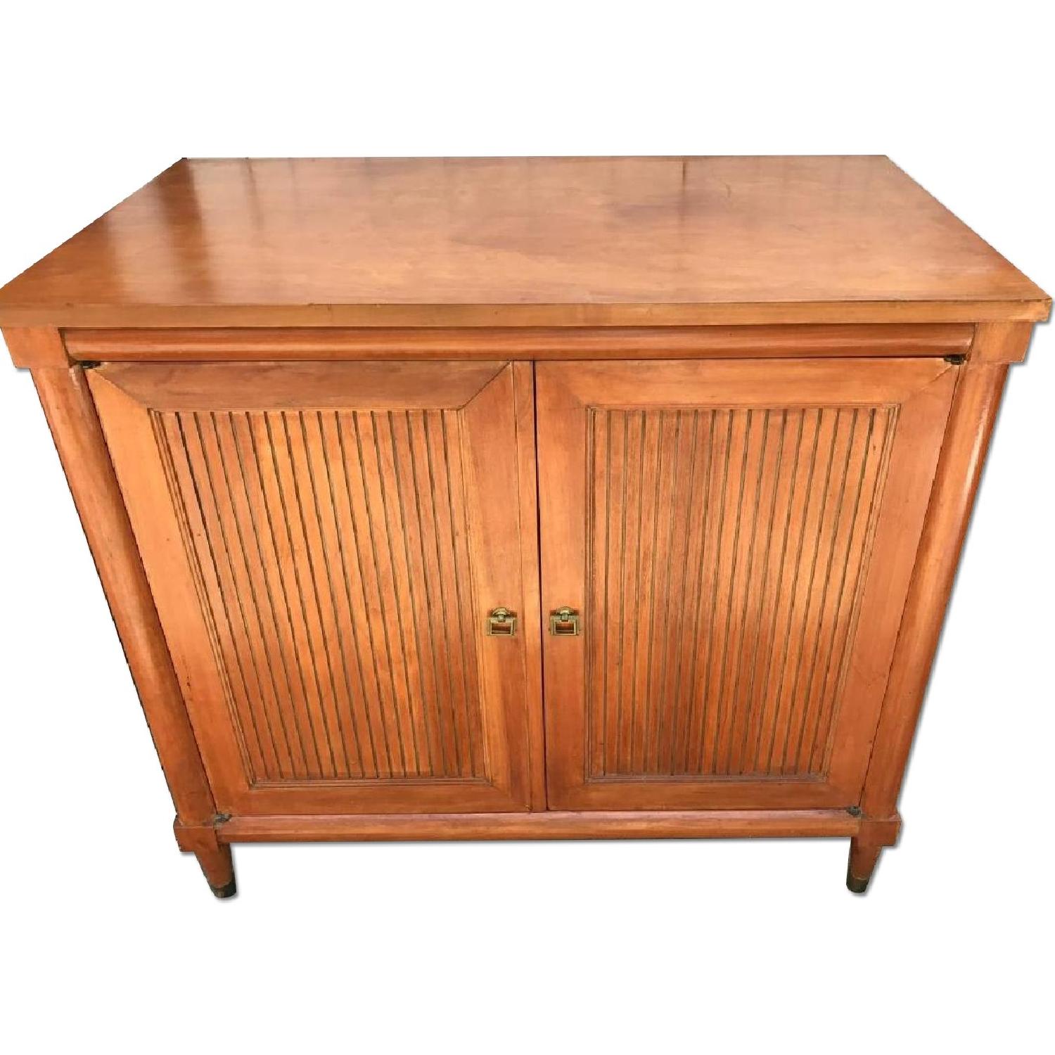 Mid Century Modern Shutter Door Cabinet - image-0