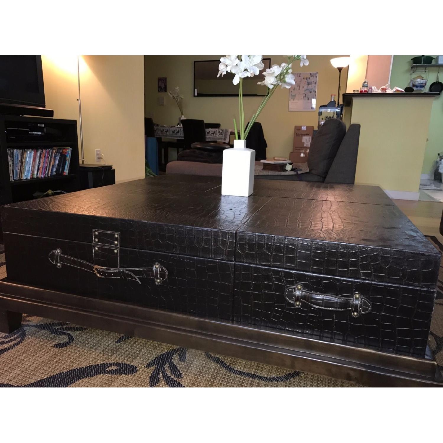 Safavieh Leather Covered Coffee Table - image-2