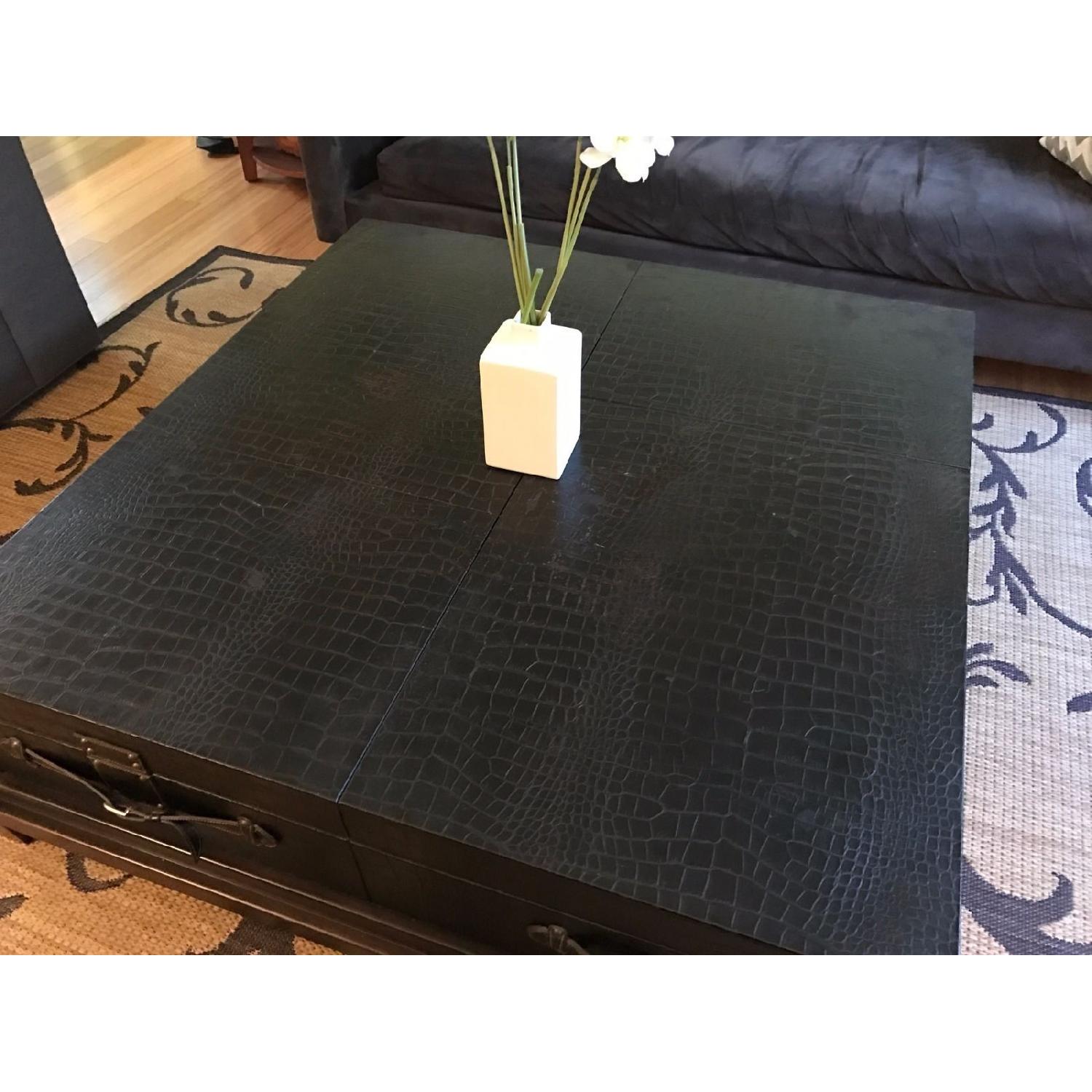 Safavieh Leather Covered Coffee Table - image-3