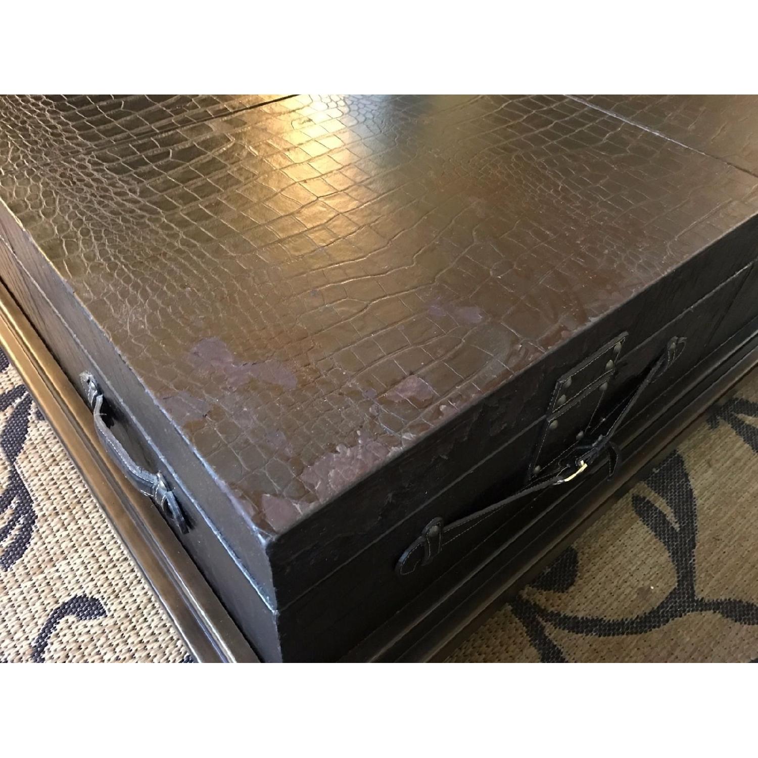 Safavieh Leather Covered Coffee Table - image-4