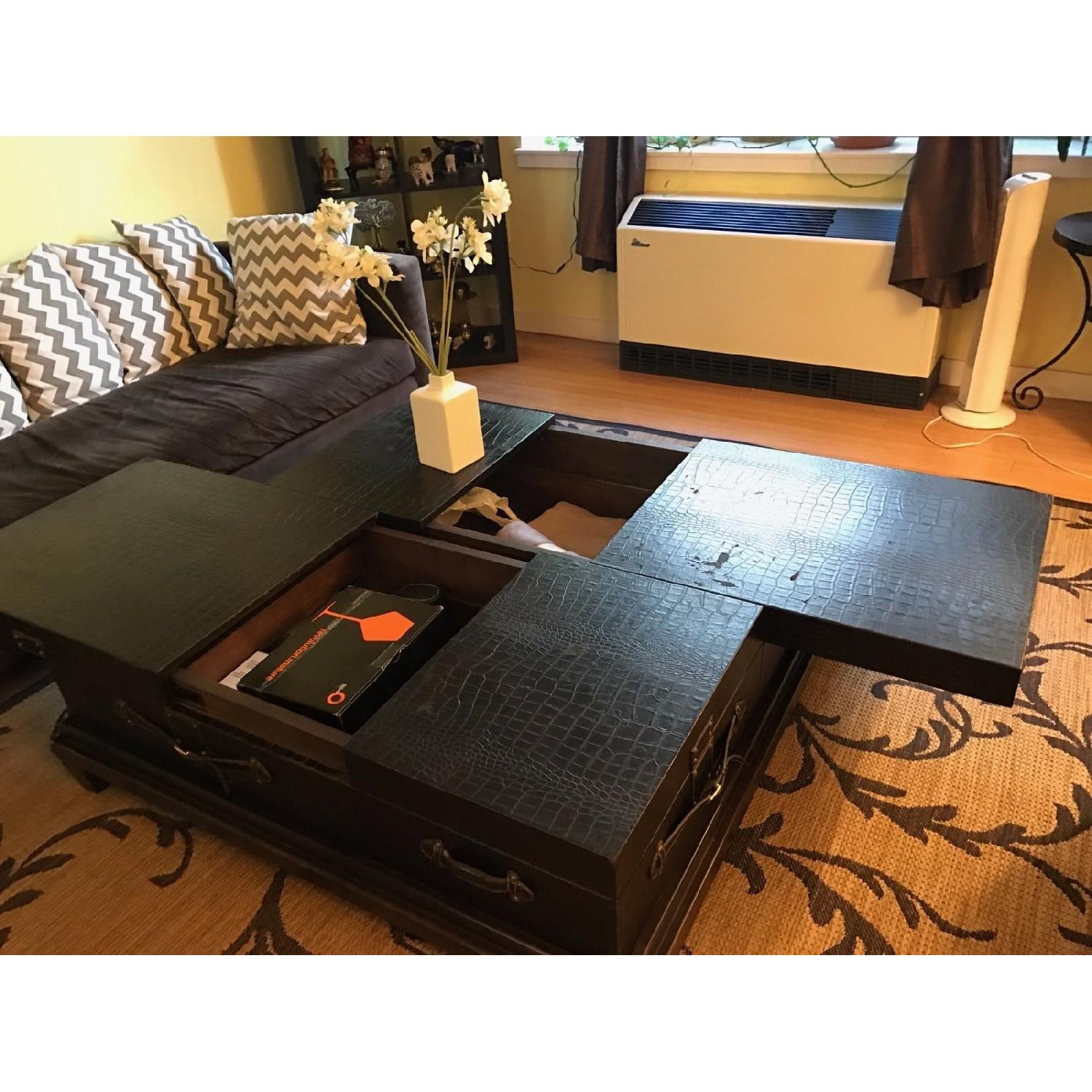 Safavieh Leather Covered Coffee Table - image-6