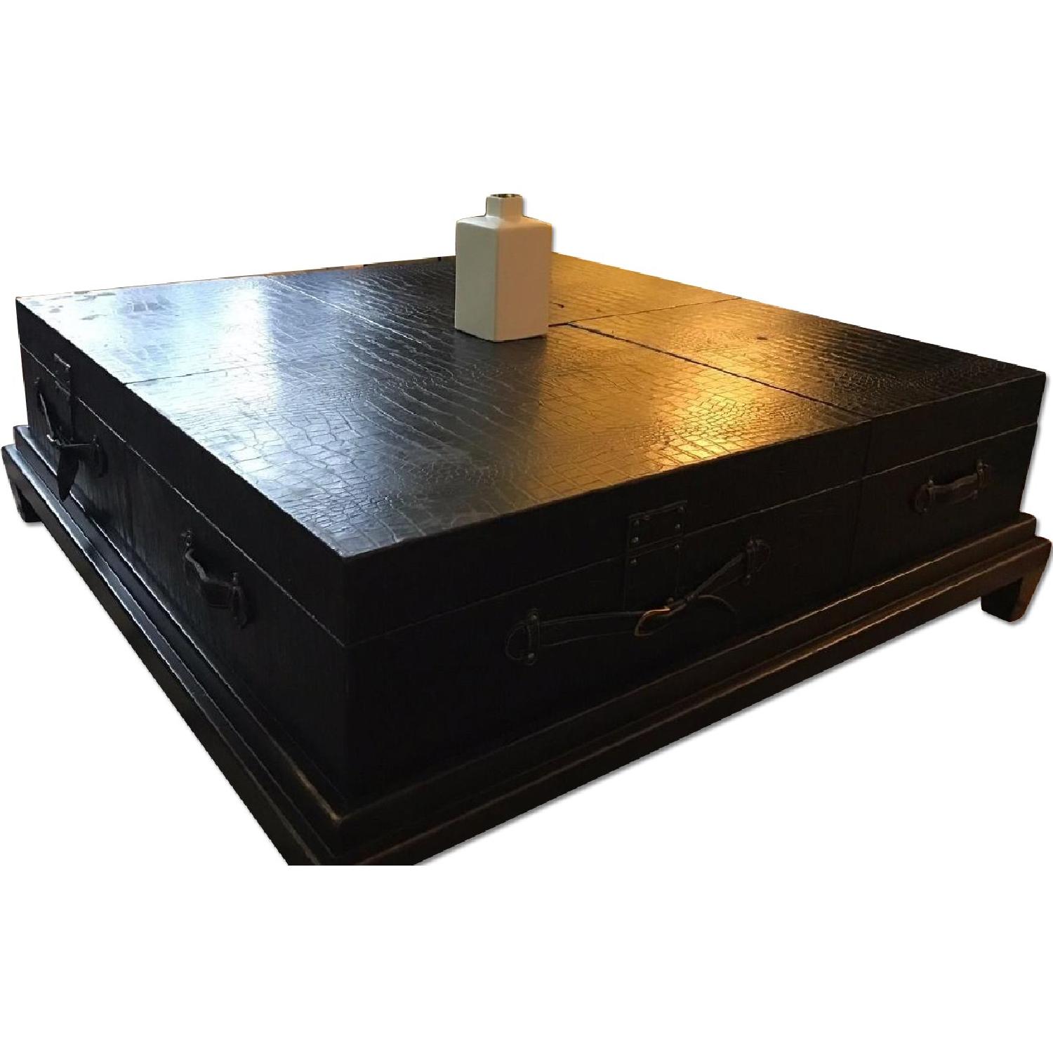 Safavieh Leather Covered Coffee Table