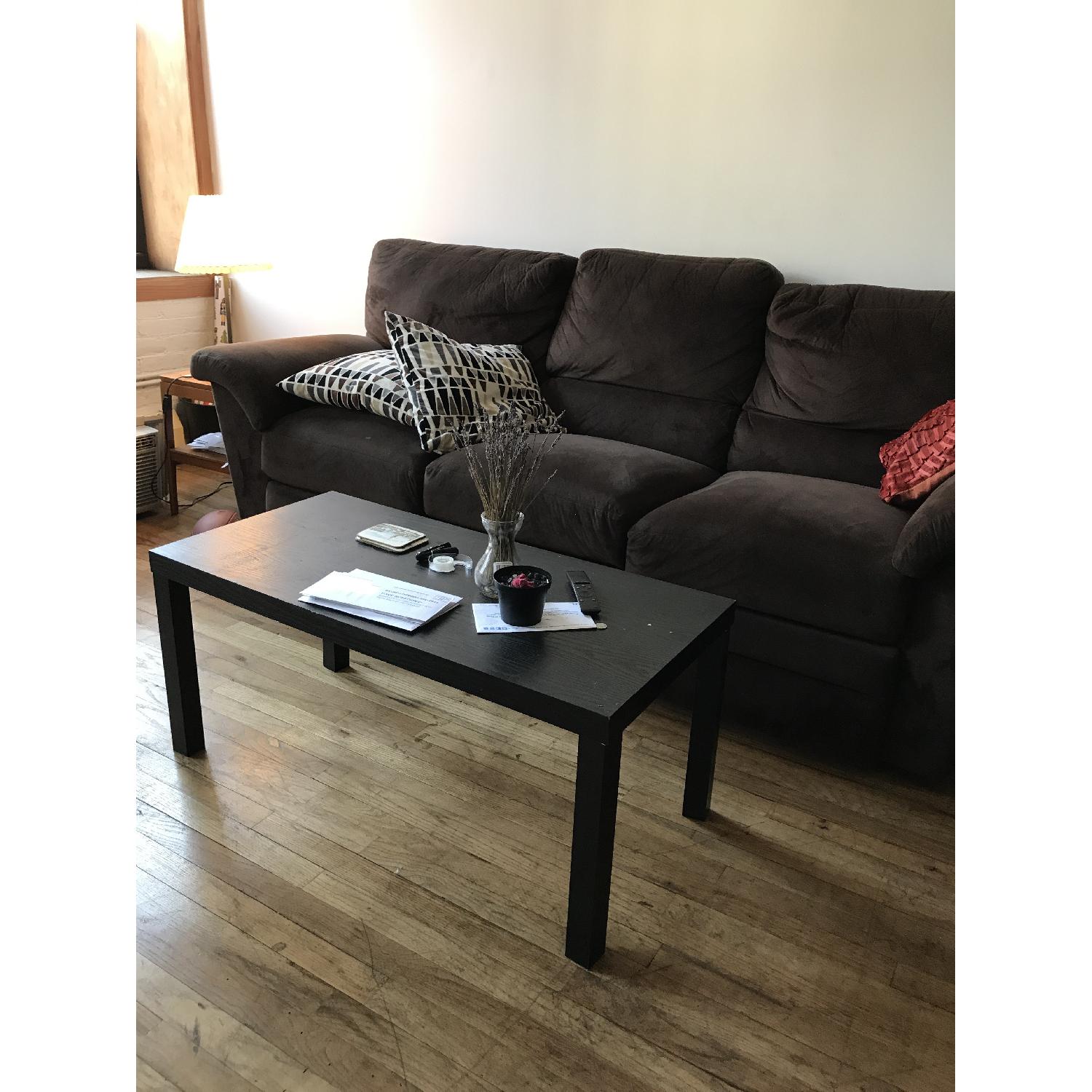 Brown Suede 3 Seater Sofa w/ Reclining Seats - image-3