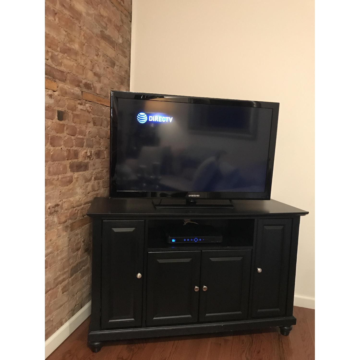 Black Wood TV Stand - image-2