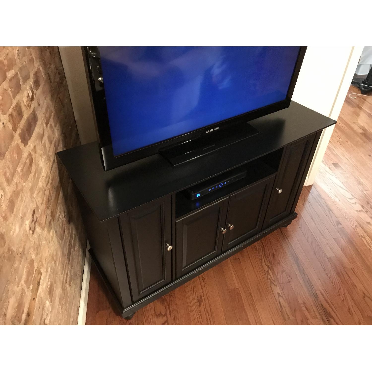 Black Wood TV Stand - image-3