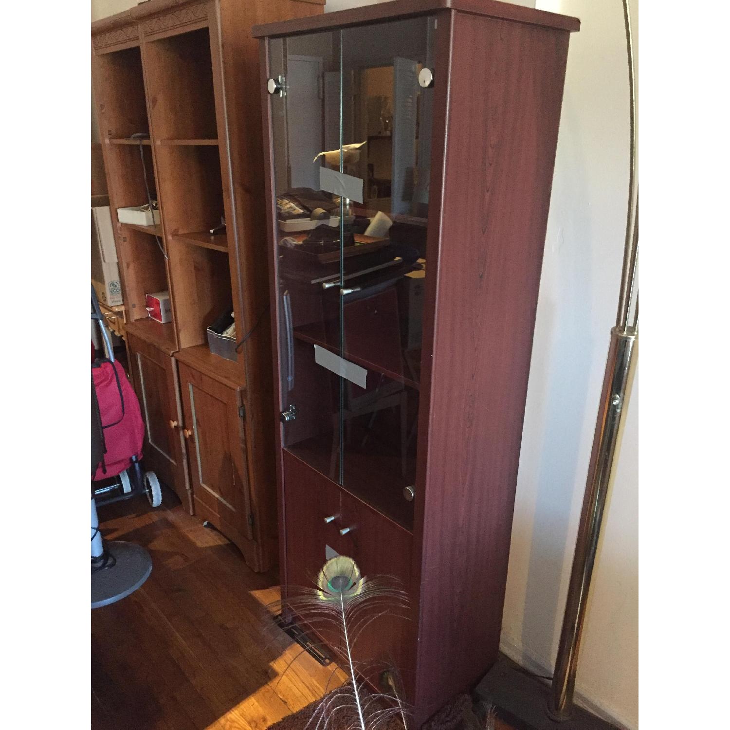 Wood Bookshelf w/ Drawers - image-3
