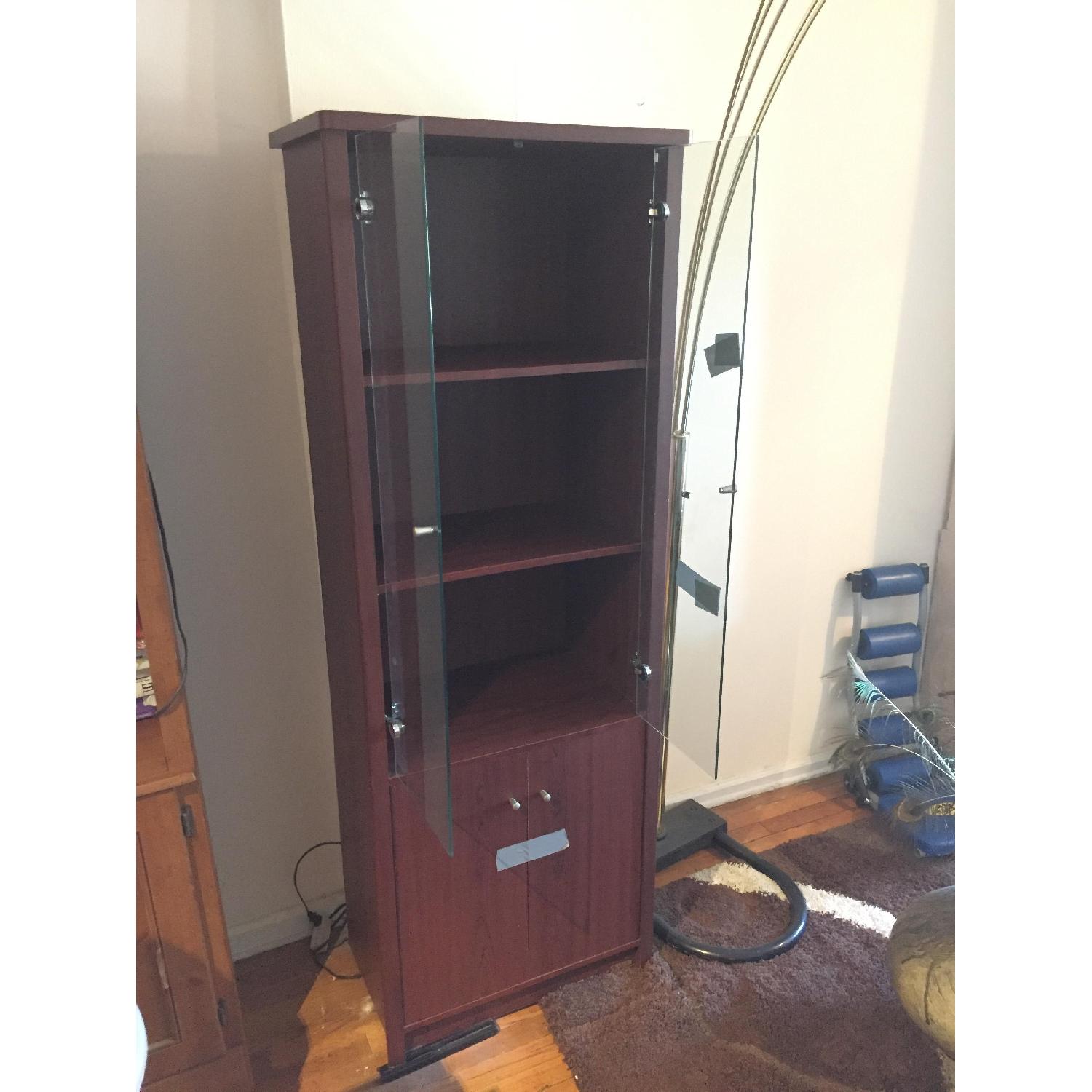 Wood Bookshelf w/ Drawers - image-5