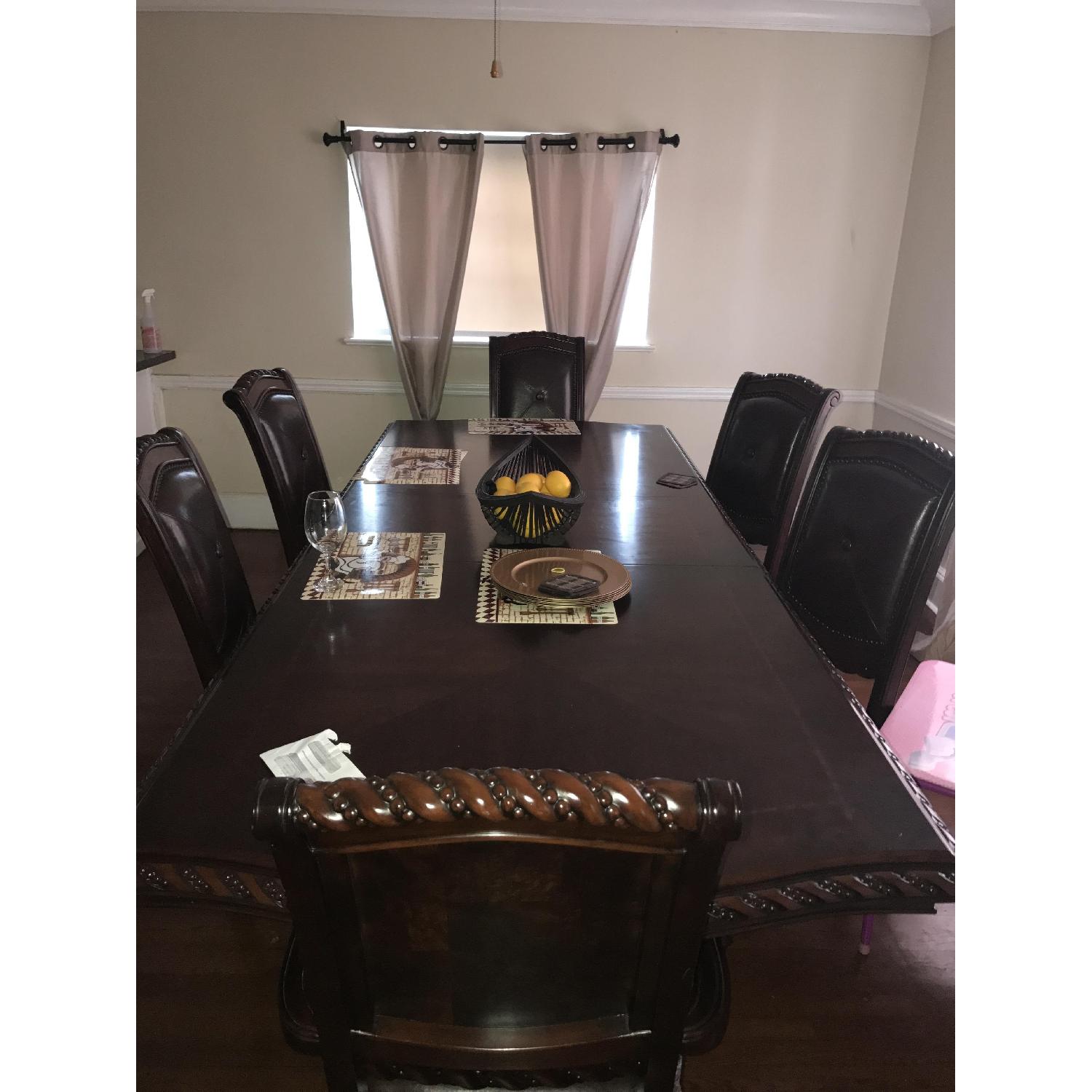 Ashley's Leather 7 Piece Dining Set - image-1
