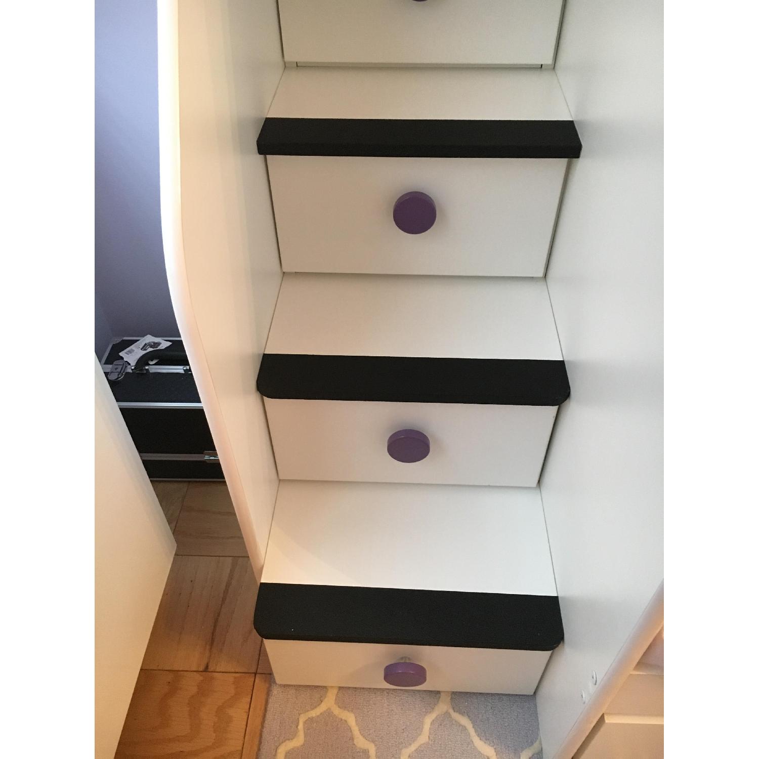 Berg Enterprise Twin Over Full Bunk Bed w/ Stairs & 2 Drawers - image-2