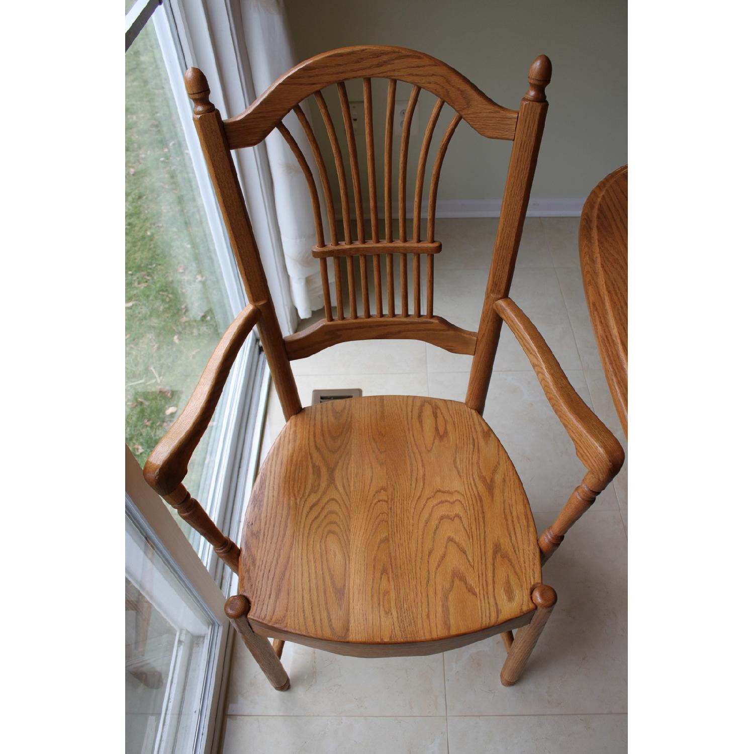 Edrich Mills Wood Shop Dining Table w/ 6 Chairs AptDeco