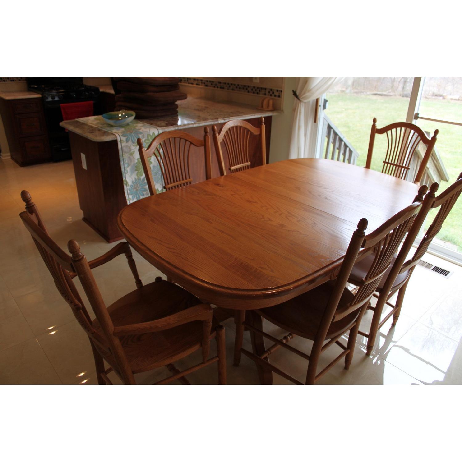 Edrich Mills Wood Shop Dining Table w/ 6 Chairs - image-9