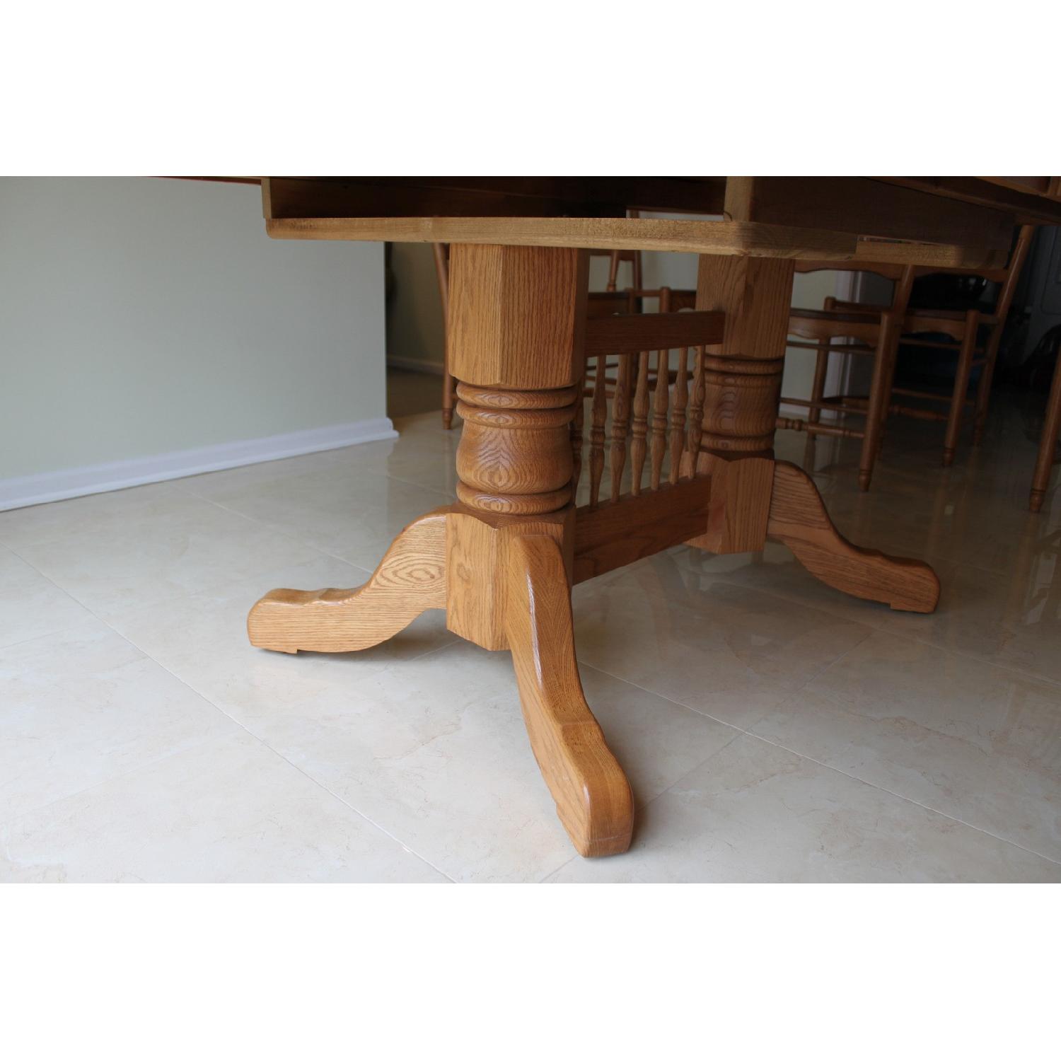 Edrich Mills Wood Shop Dining Table w/ 6 Chairs - image-10