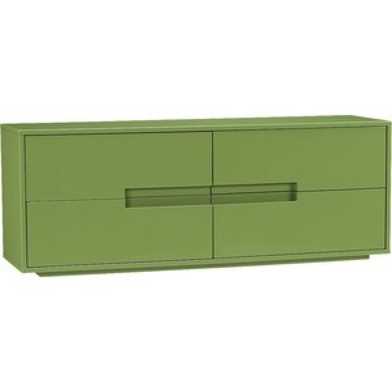cb2 green dresser CB2 Latitude Low Green Dresser
