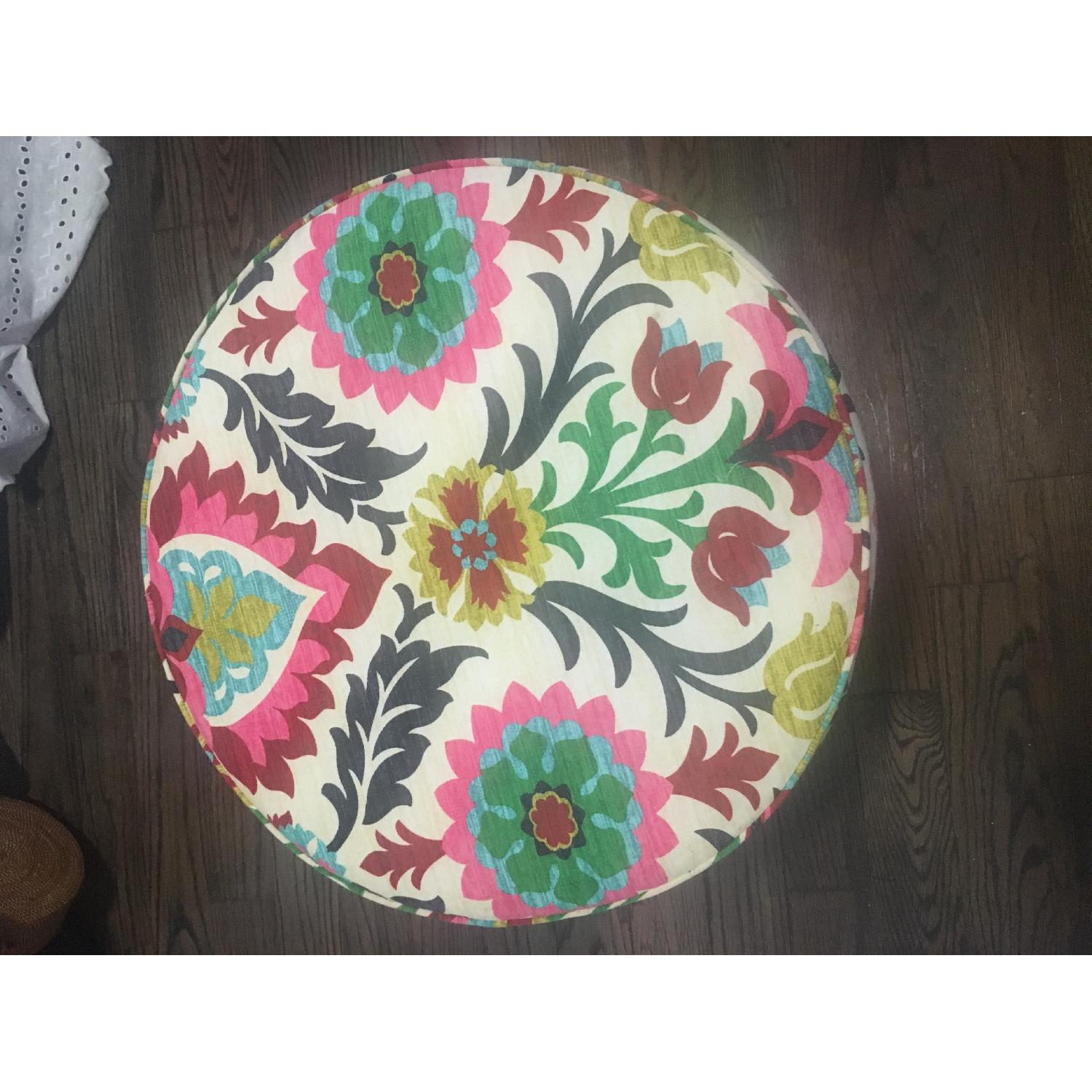 Target Patterned Ottoman - image-1