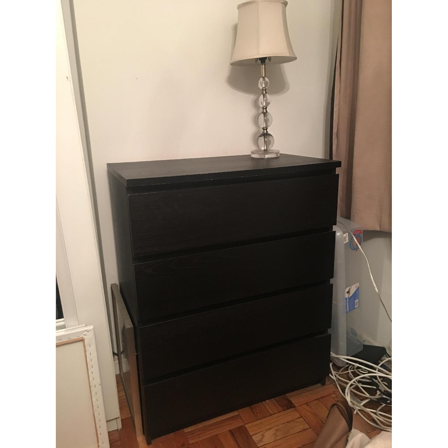 Ikea Malm 4-Drawer Dresser in Black-Brown - image-3
