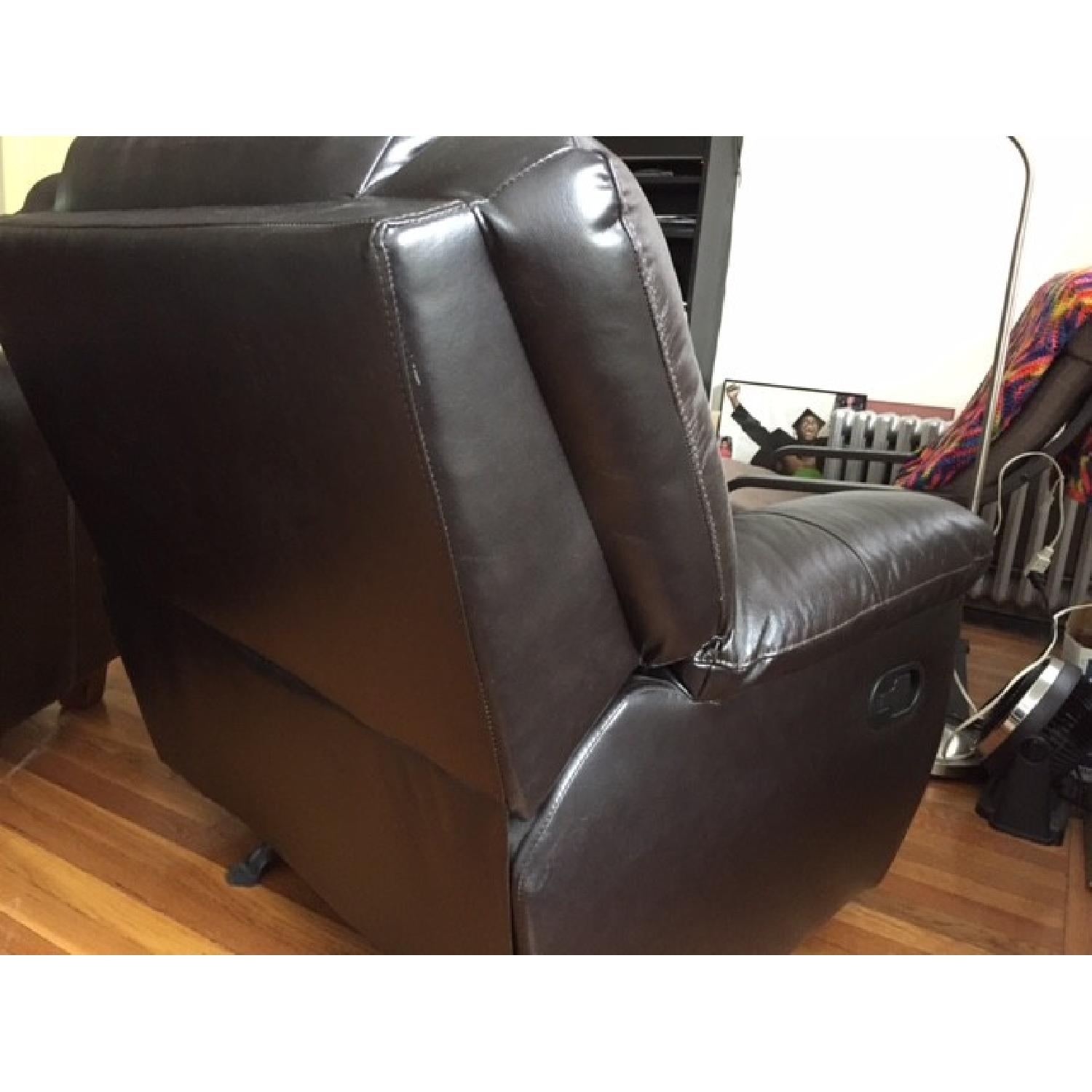 Jennifer Convertibles Leather Murray Road Rocker Recliner - image-4