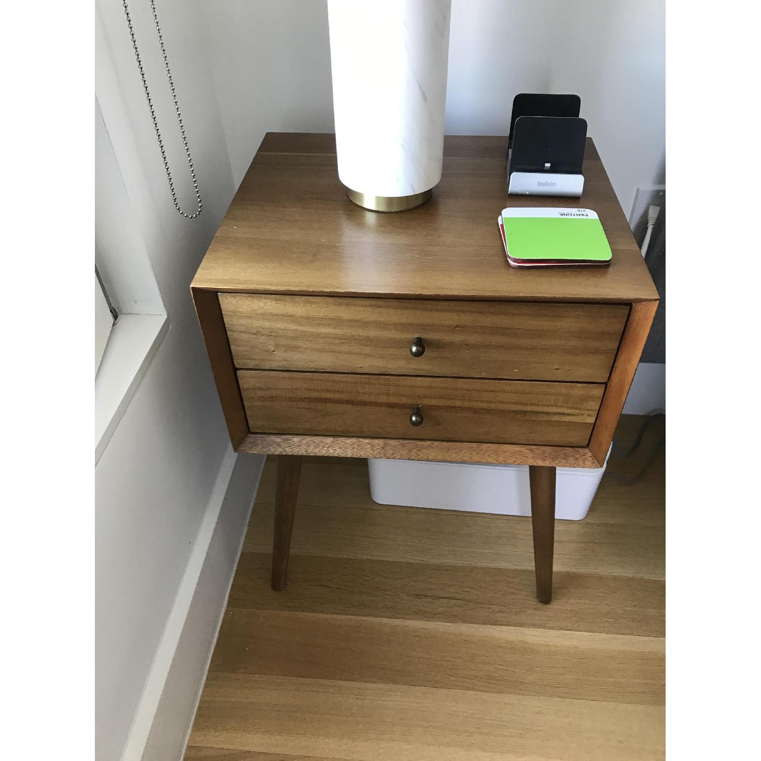 West Elm Mid-Century Nightstand in Acorn - image-2