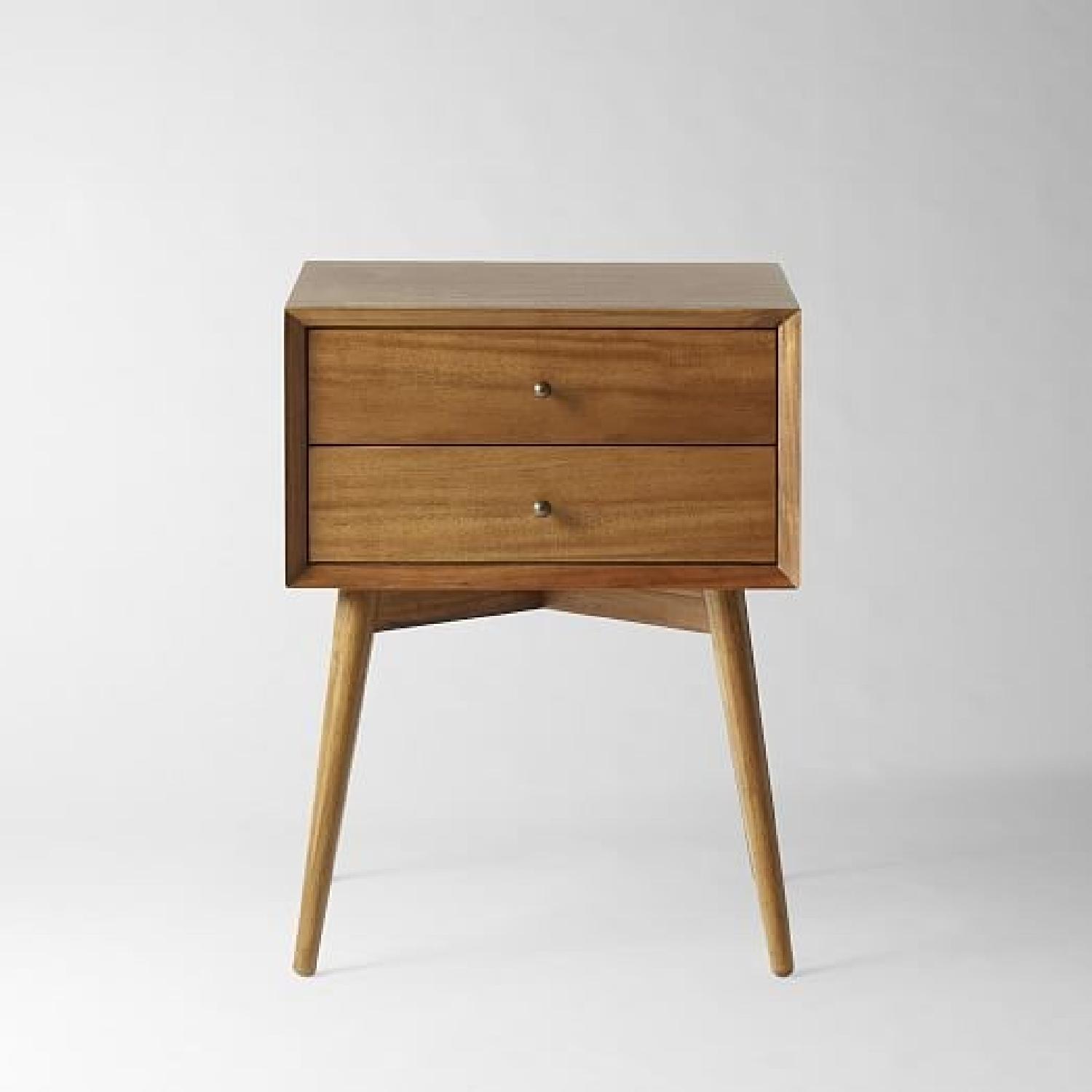 West Elm Mid-Century Nightstand in Acorn - image-0
