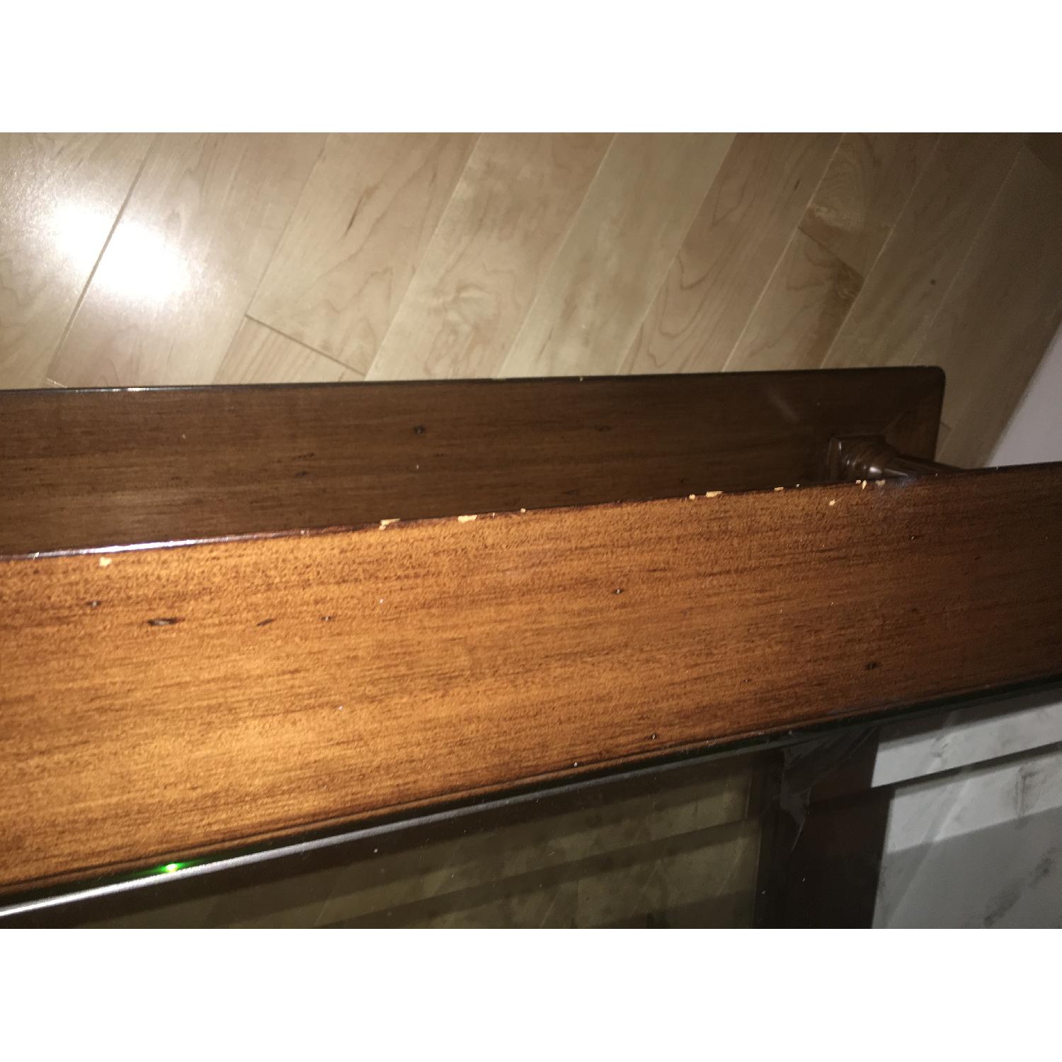 Vintage Wood & Glass Coffee Table - image-4