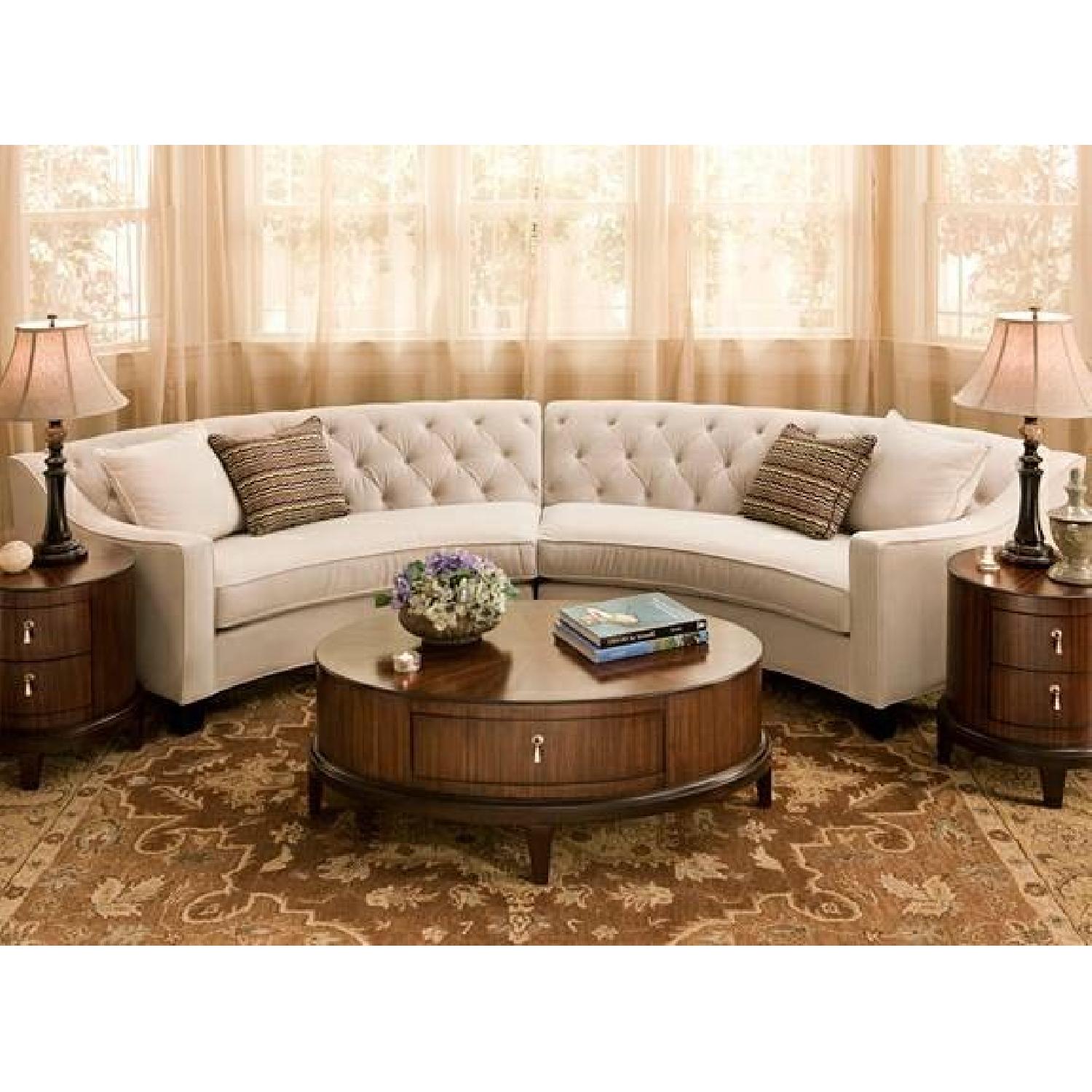 Raymour & Flanigan Ainsley 2-Piece Semi-Circle Sectional Sofa - image-2