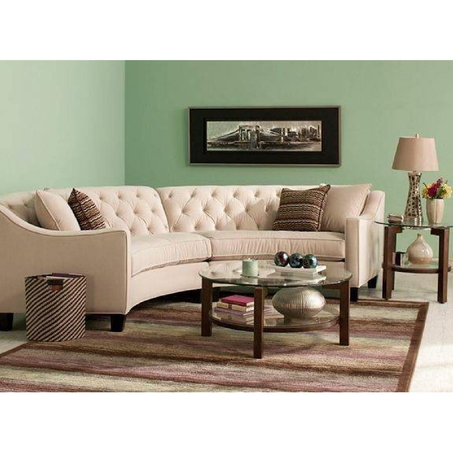 Raymour & Flanigan Ainsley 2-Piece Semi-Circle Sectional Sofa - image-4