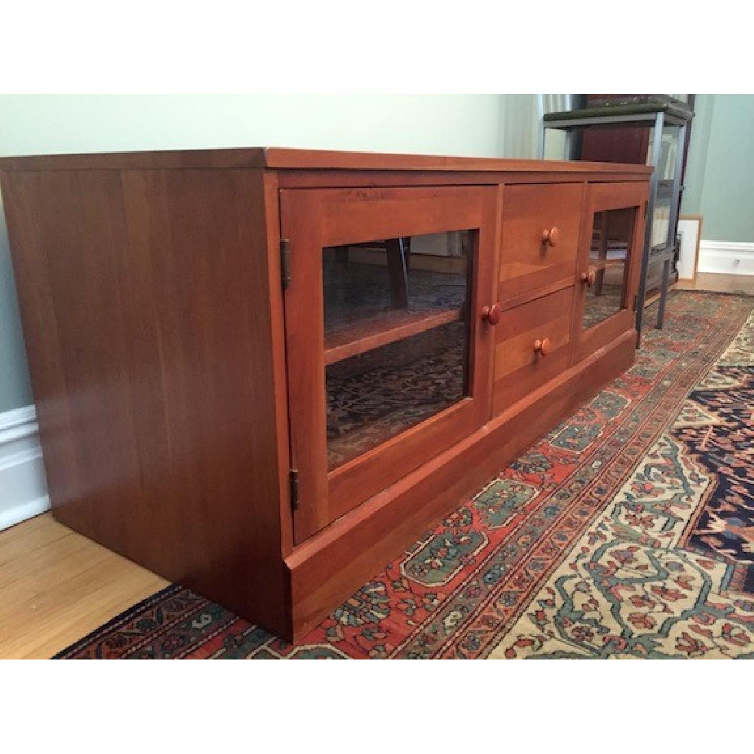 Ethan Allen Media Console in Cherry Finish - image-2