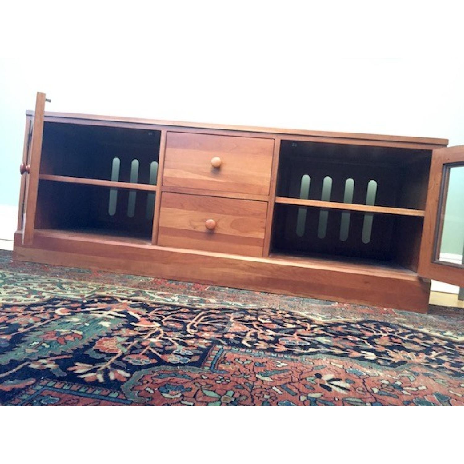 Ethan Allen Media Console in Cherry Finish - image-3