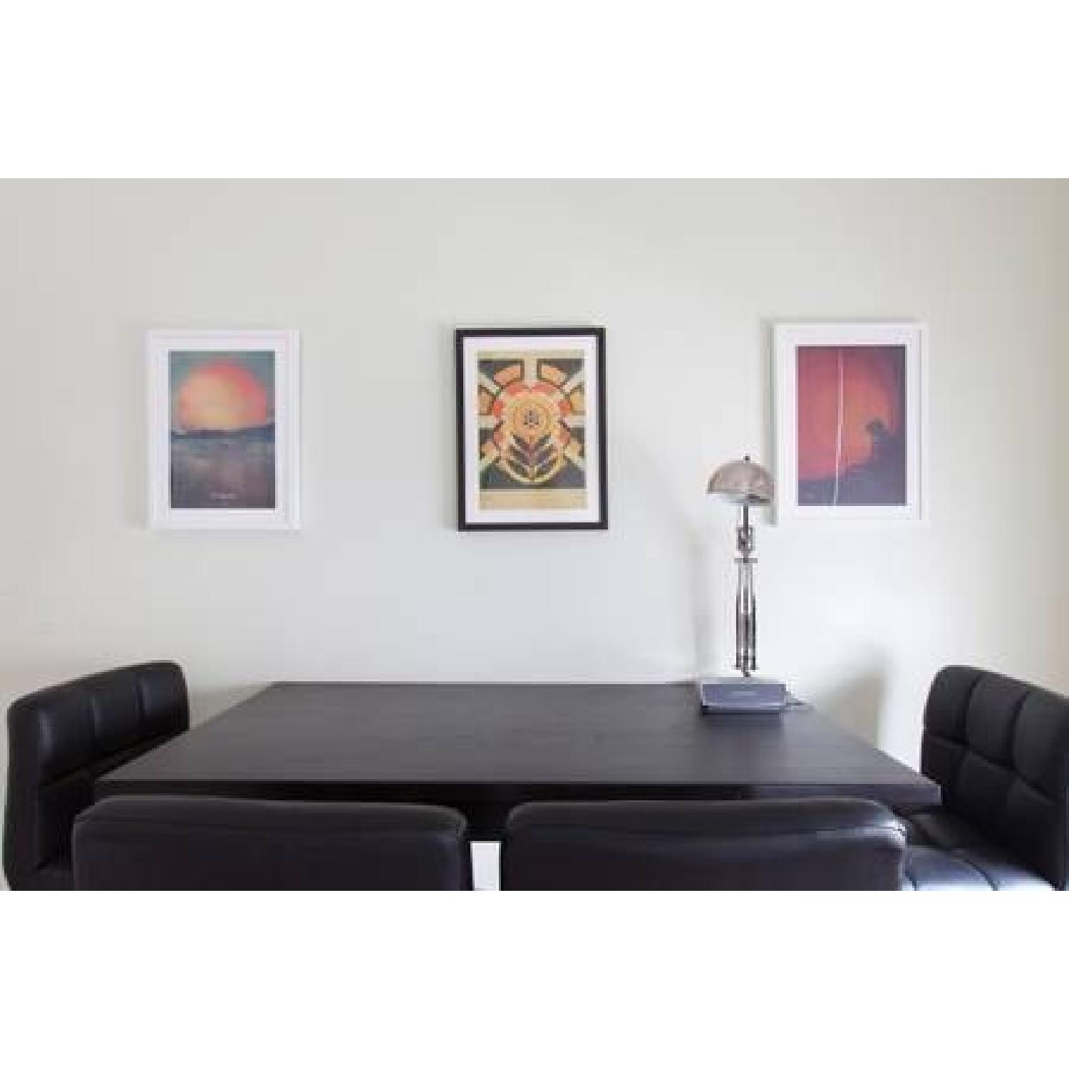 Ikea Stornas High-Top Black Table w/ 4 Stools - image-1