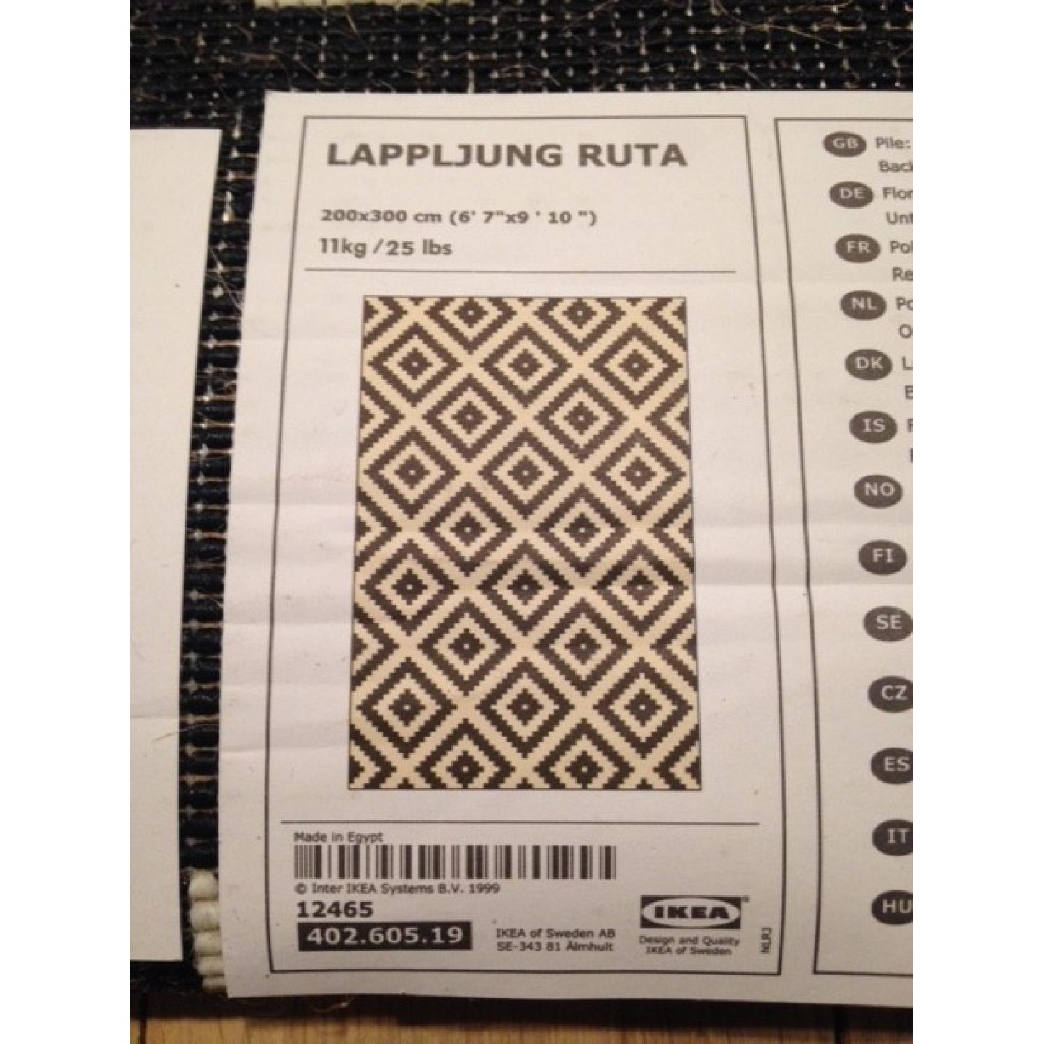 Ikea Lappljung Ruta Black & White Area Rug - image-3