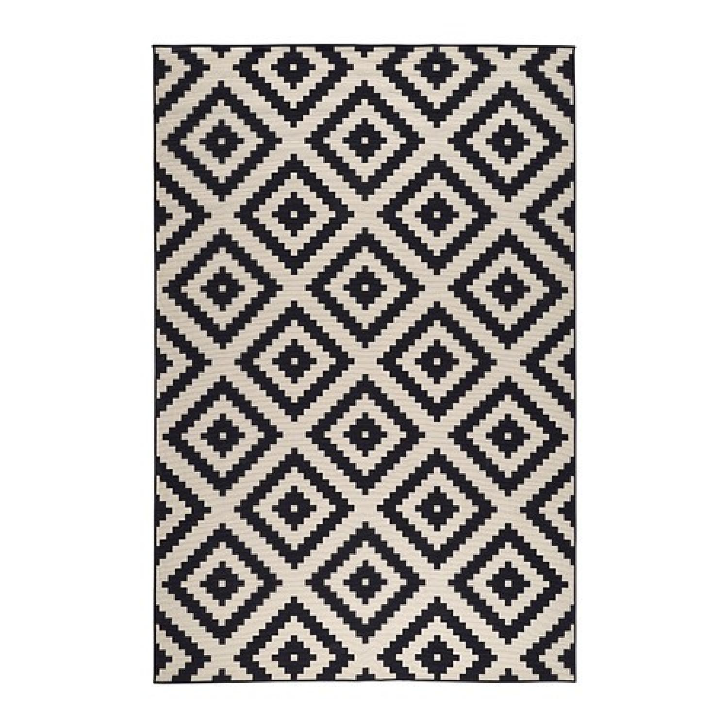 Ikea Lappljung Ruta Black & White Area Rug - image-0